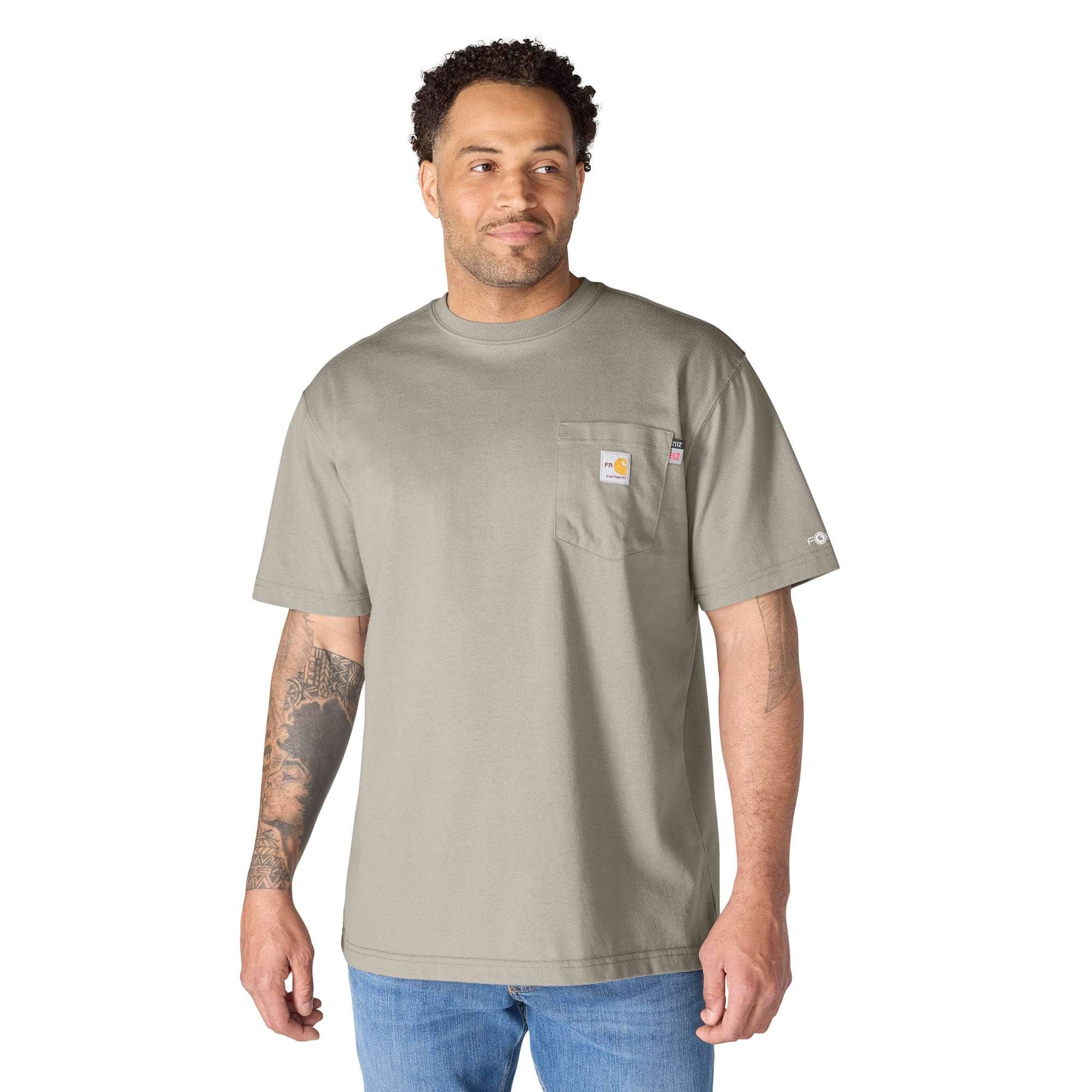 Men's fr force dearborn loose fit t-shirt - flame resistant shirts 