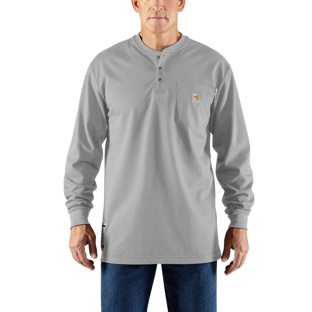 Men's fr force dearborn loose fit long sleeve henley