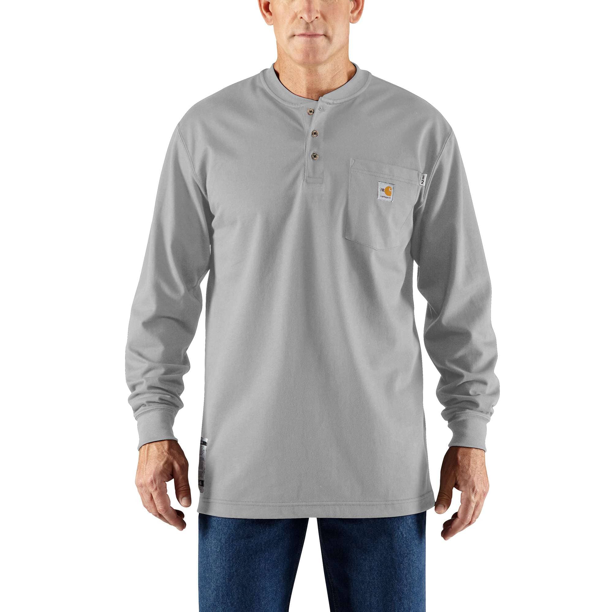 Men's fr force dearborn loose fit long sleeve henley