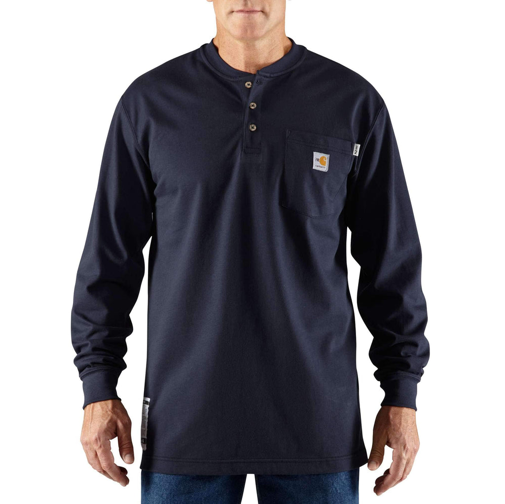 Men's fr force dearborn loose fit long sleeve henley