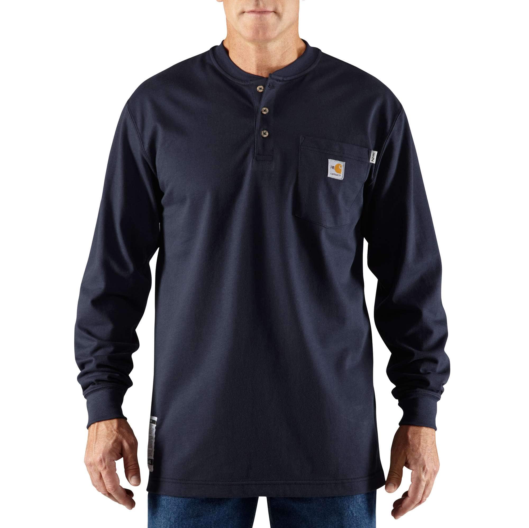 Men's fr force dearborn loose fit long sleeve henley
