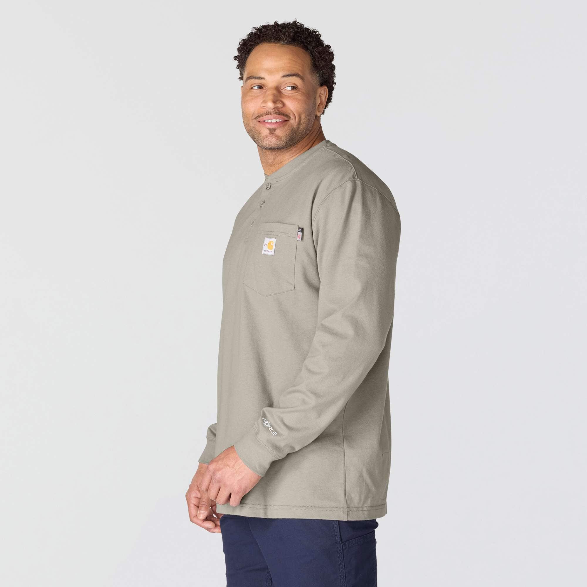 Men's fr force dearborn loose fit long sleeve henley