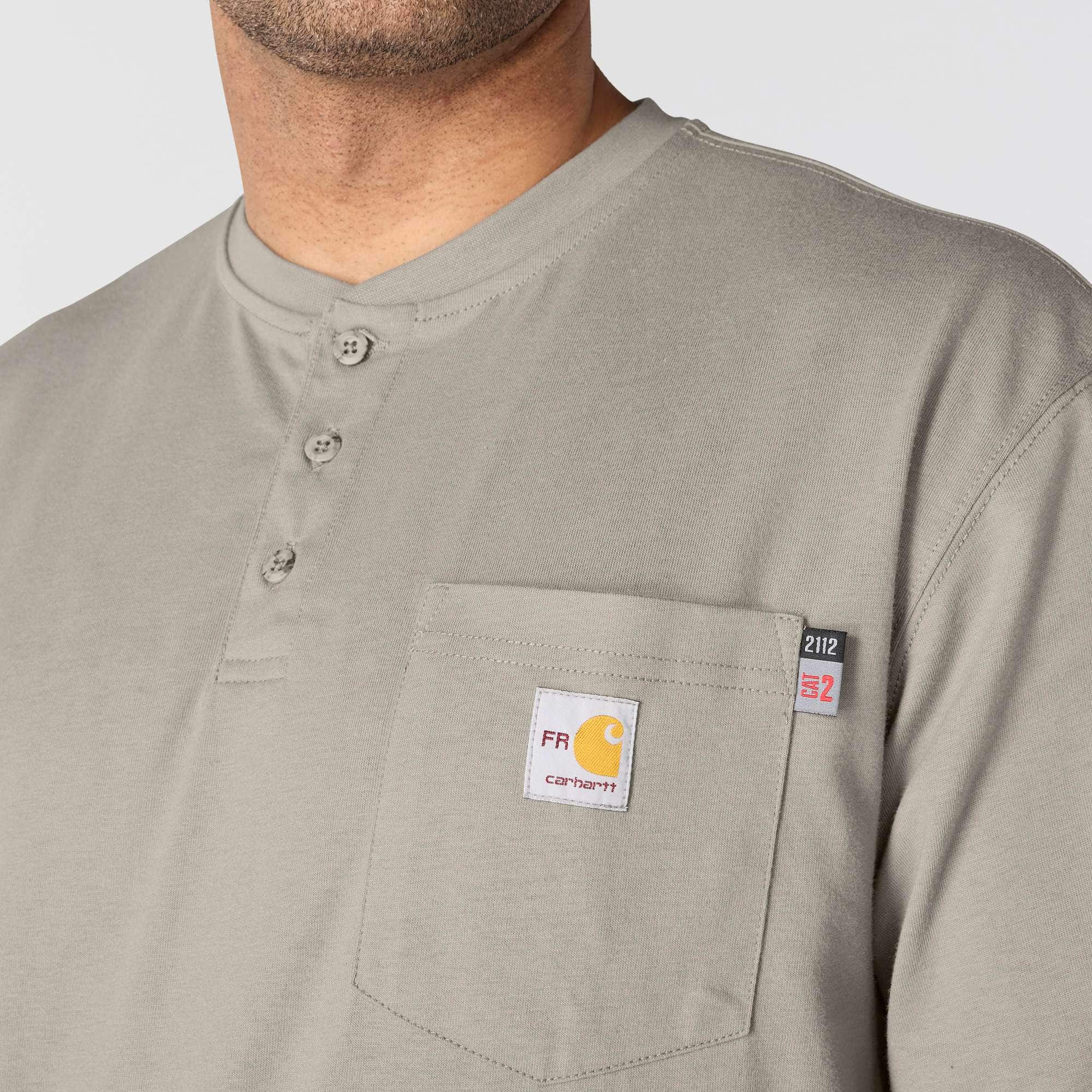 Men's fr force dearborn loose fit long sleeve henley