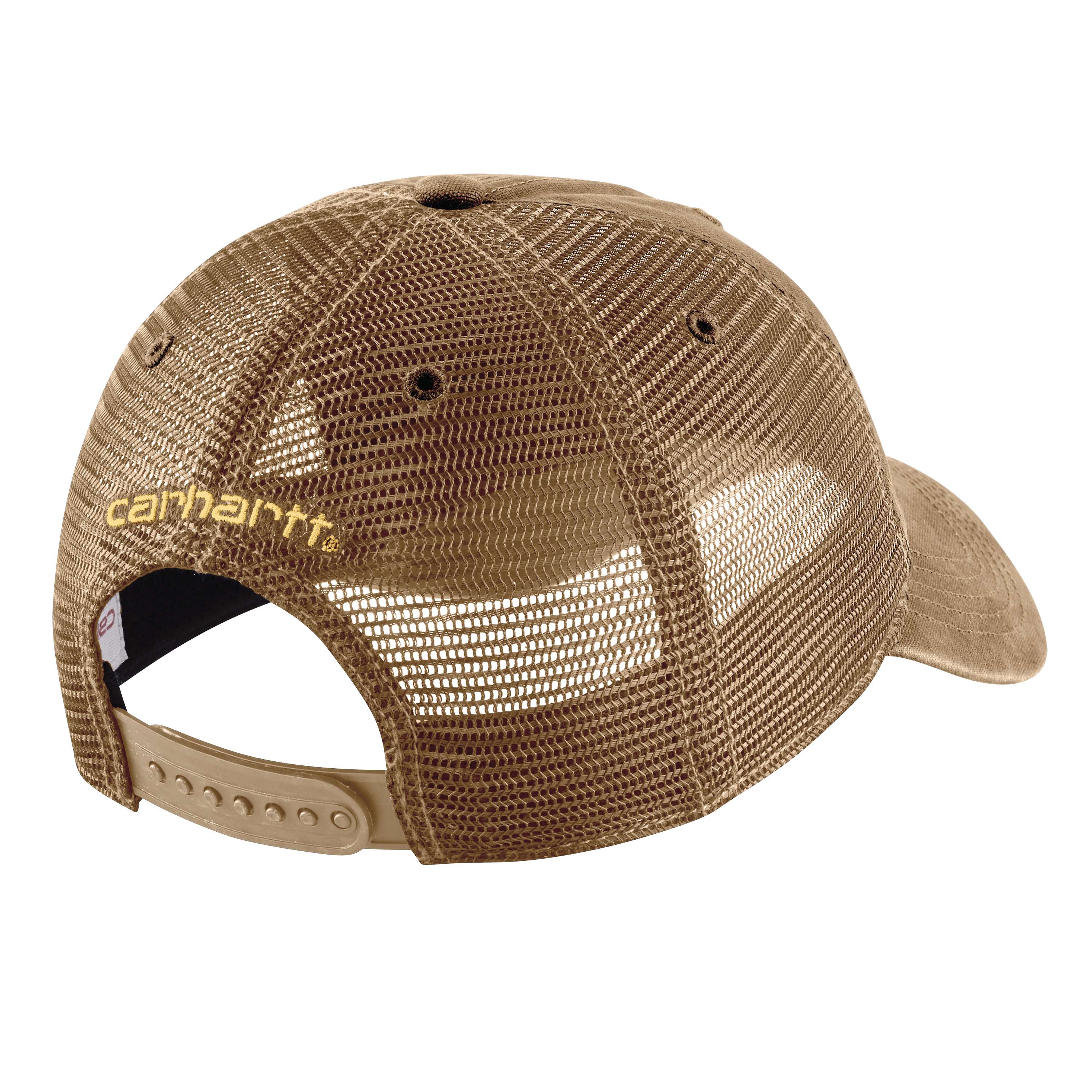 Canvas mesh-back logo trucker hat