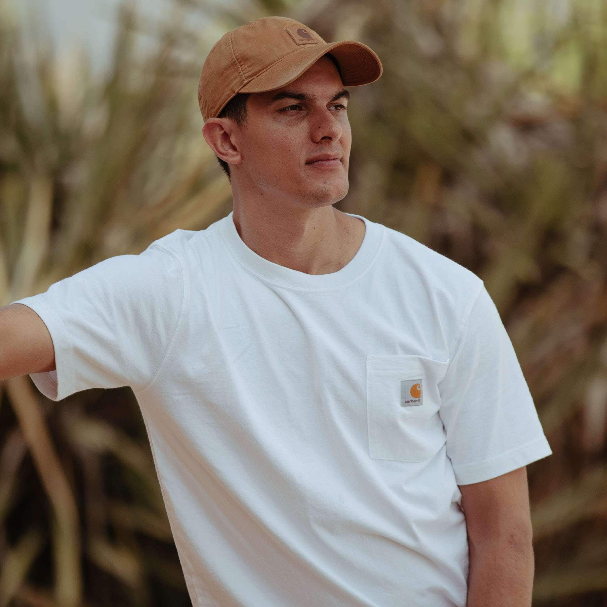Canvas logo baseball cap