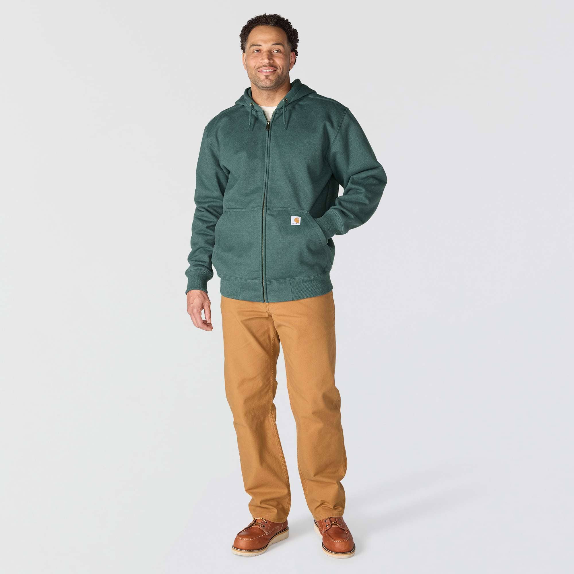 Men's paxton water repellent heavyweight full-zip hoodie - carhartt rain defender hoodies