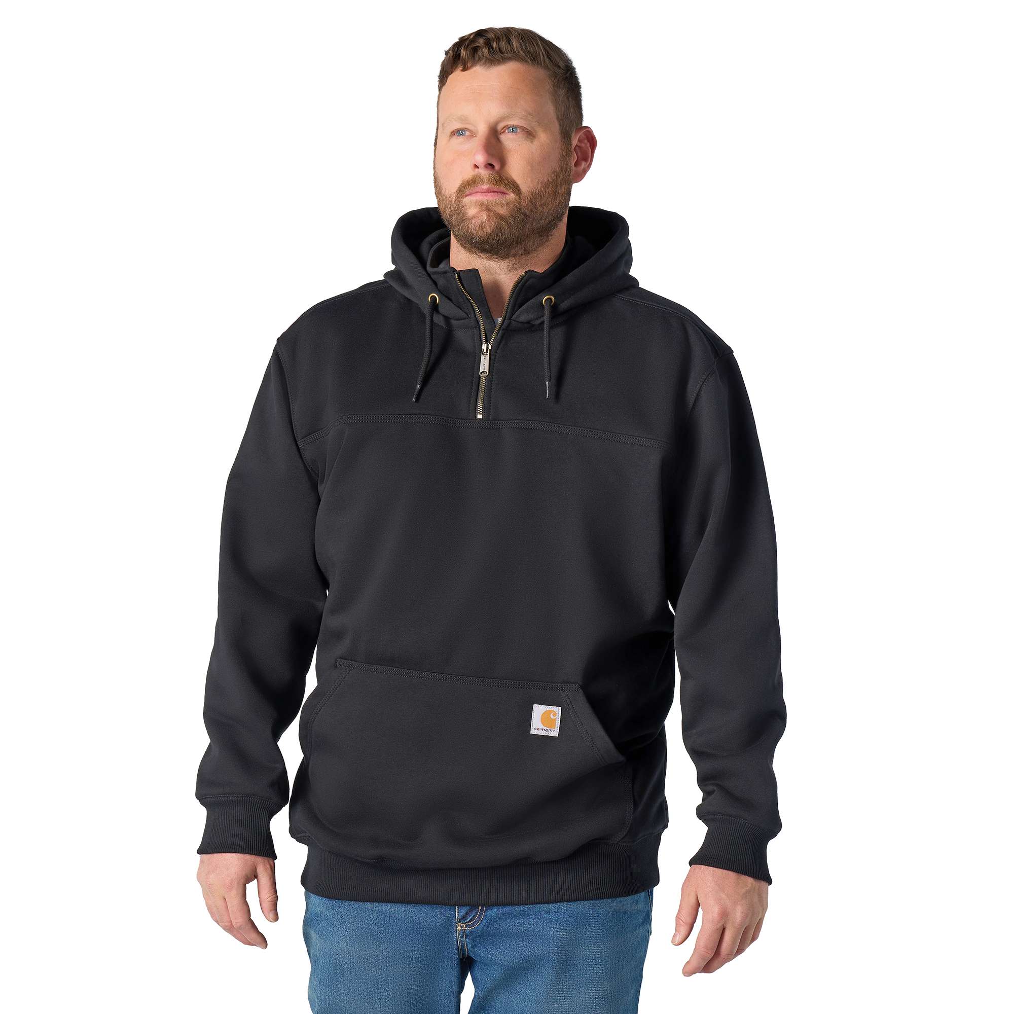 Men's paxton water repellent heavyweight quarter zip hoodie - carhartt rain defender hoodies