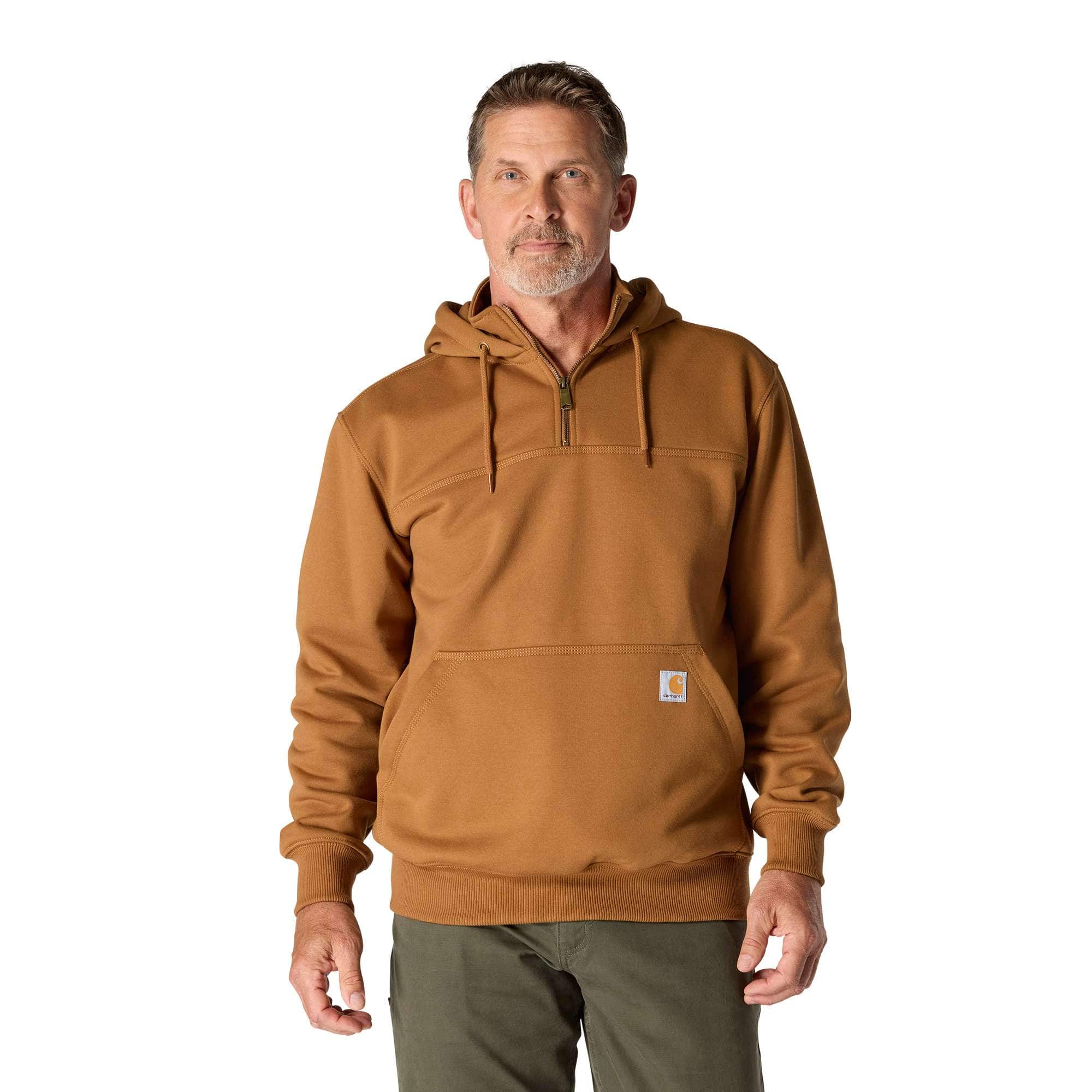 Men's paxton water repellent heavyweight quarter zip hoodie - carhartt rain defender hoodies