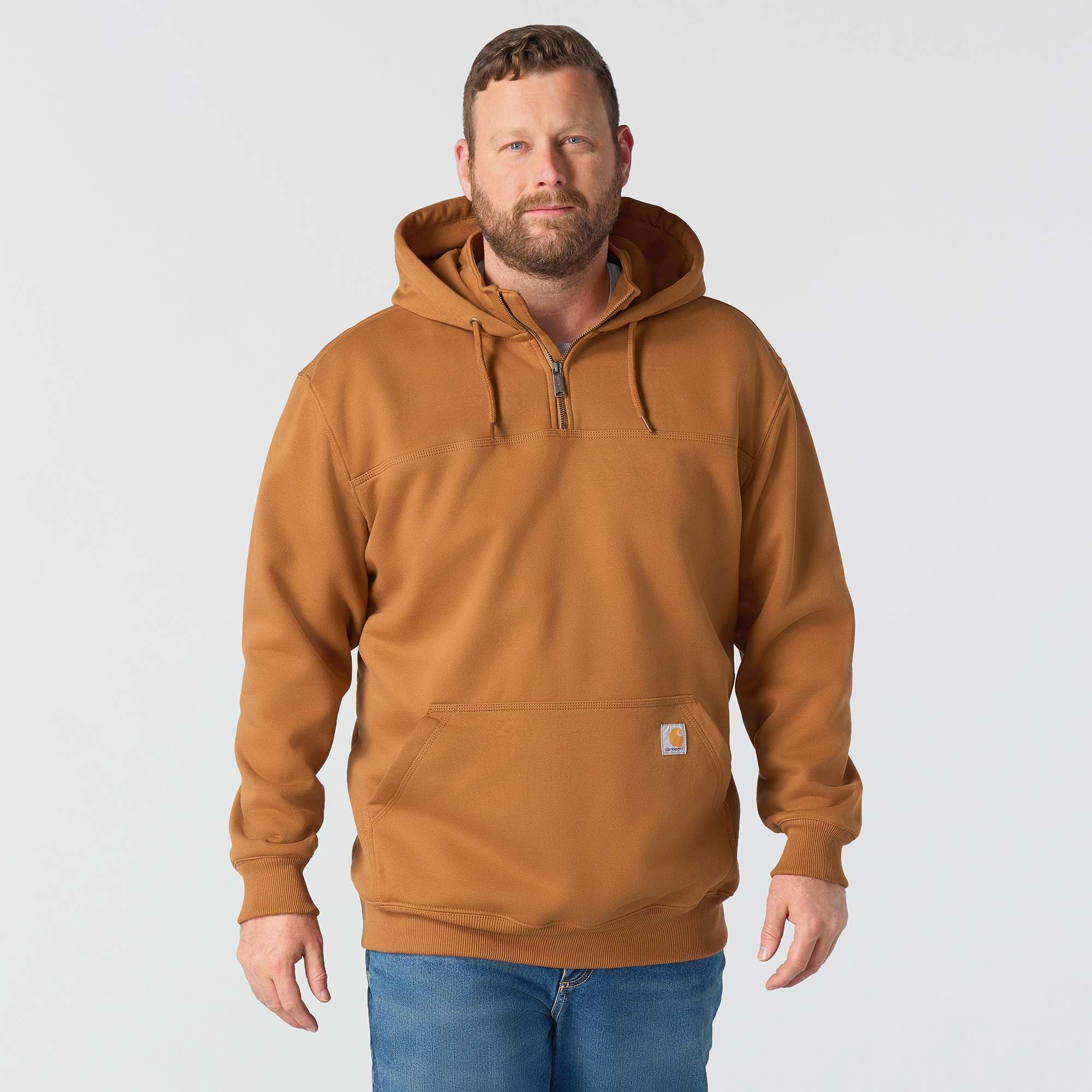 Men's paxton water repellent heavyweight quarter zip hoodie - carhartt rain defender hoodies