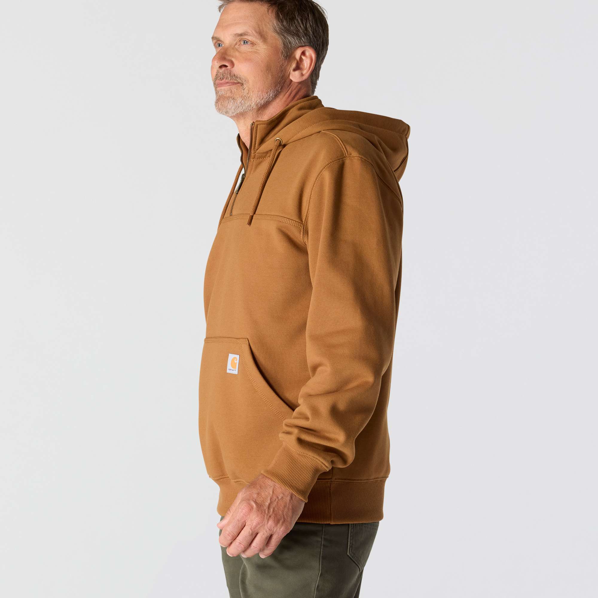 Men's paxton water repellent heavyweight quarter zip hoodie - carhartt rain defender hoodies