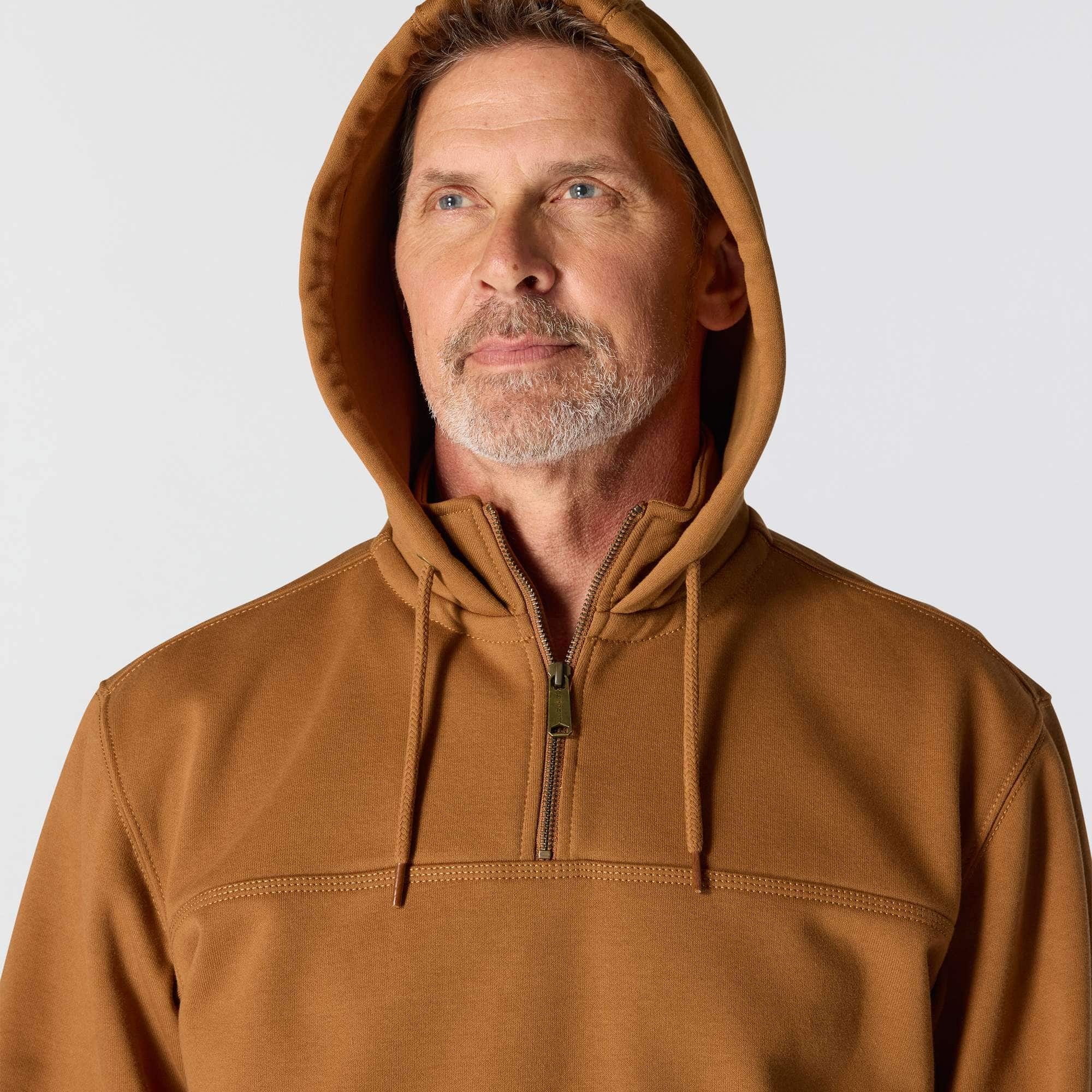 Men's paxton water repellent heavyweight quarter zip hoodie - carhartt rain defender hoodies