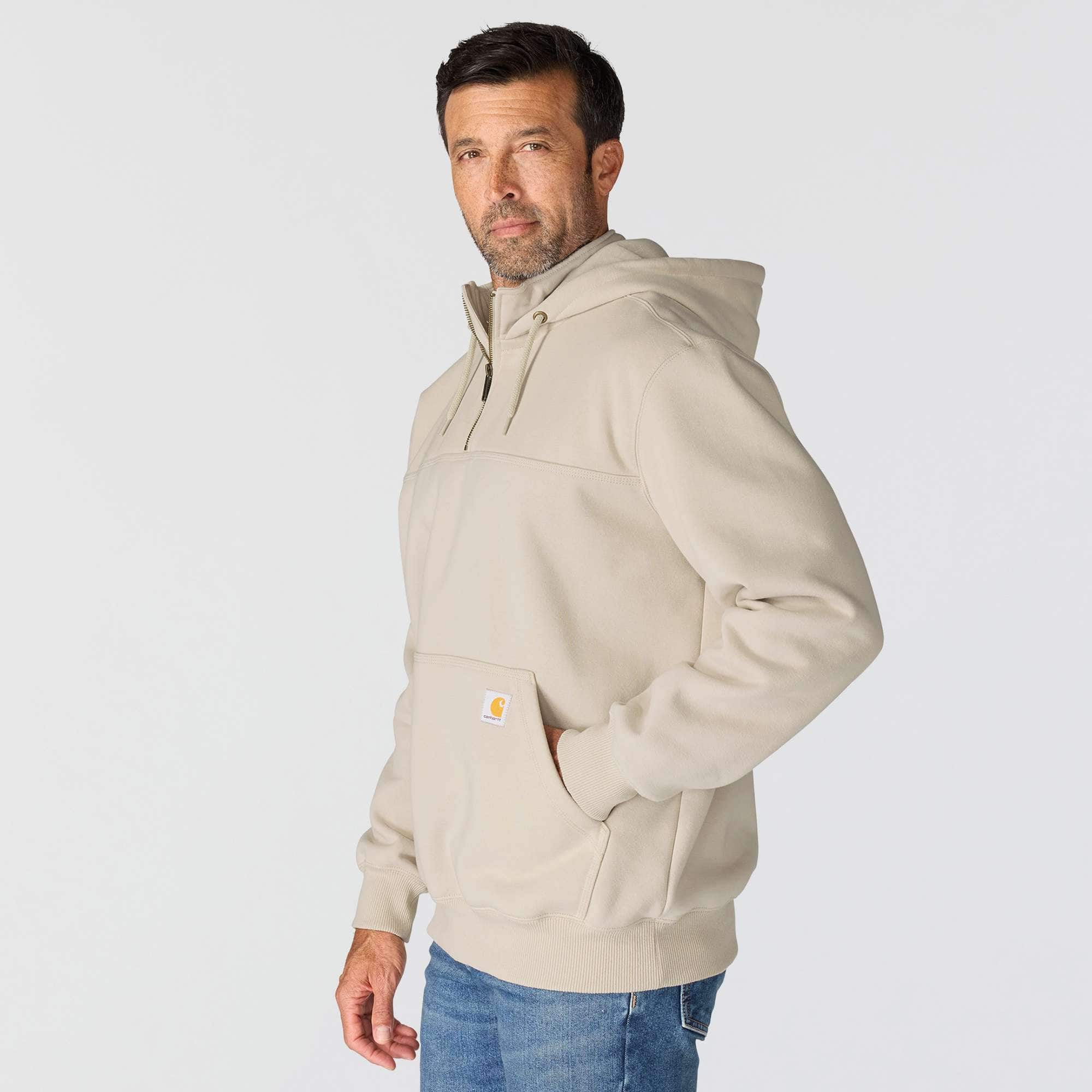 Men's paxton water repellent heavyweight quarter zip hoodie - carhartt rain defender hoodies