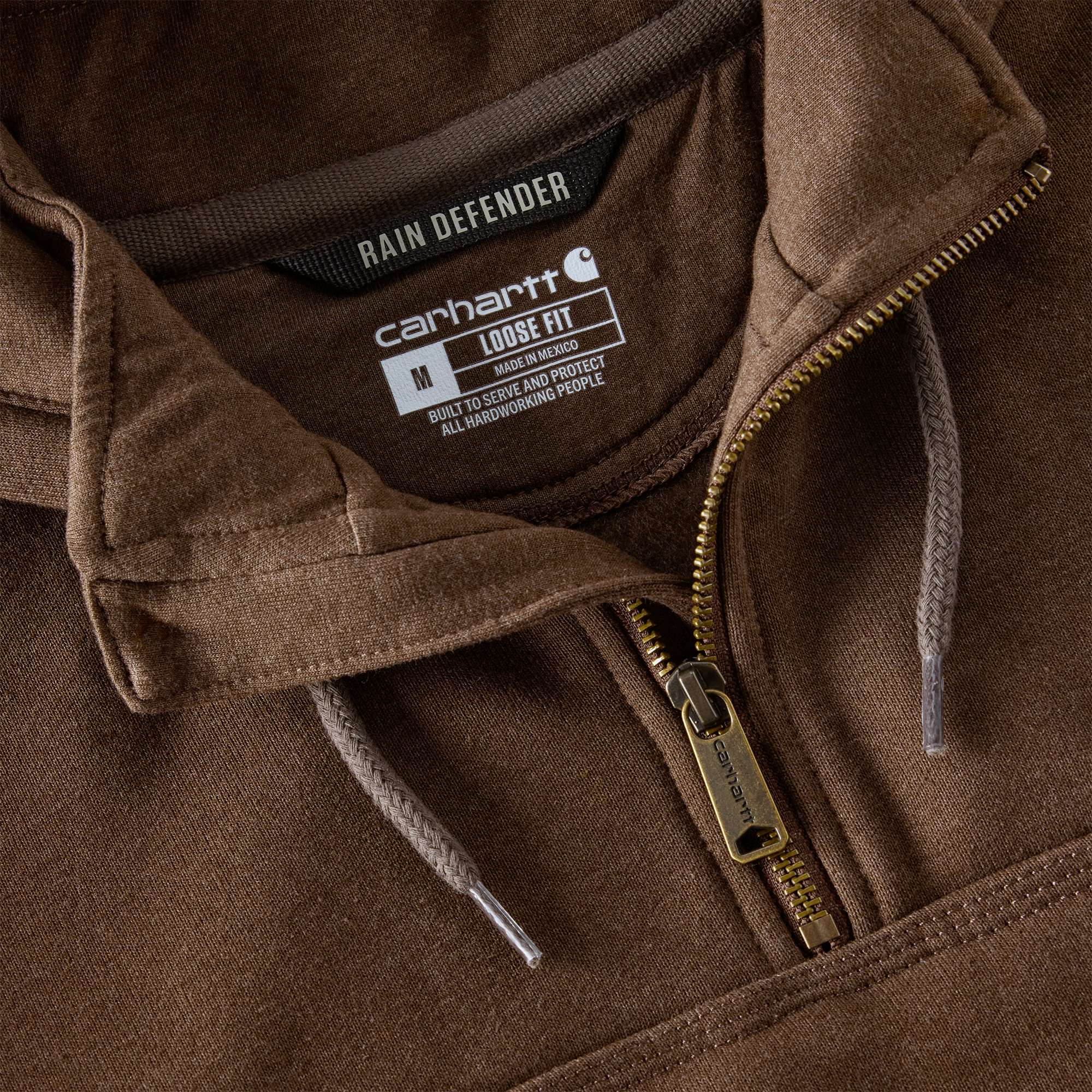 Men's paxton water repellent heavyweight quarter zip hoodie - carhartt rain defender hoodies