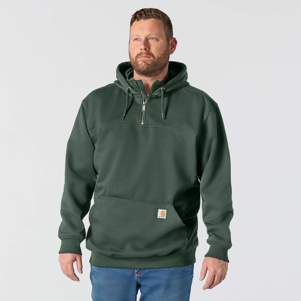 Men's paxton water repellent heavyweight quarter zip hoodie - carhartt rain defender hoodies