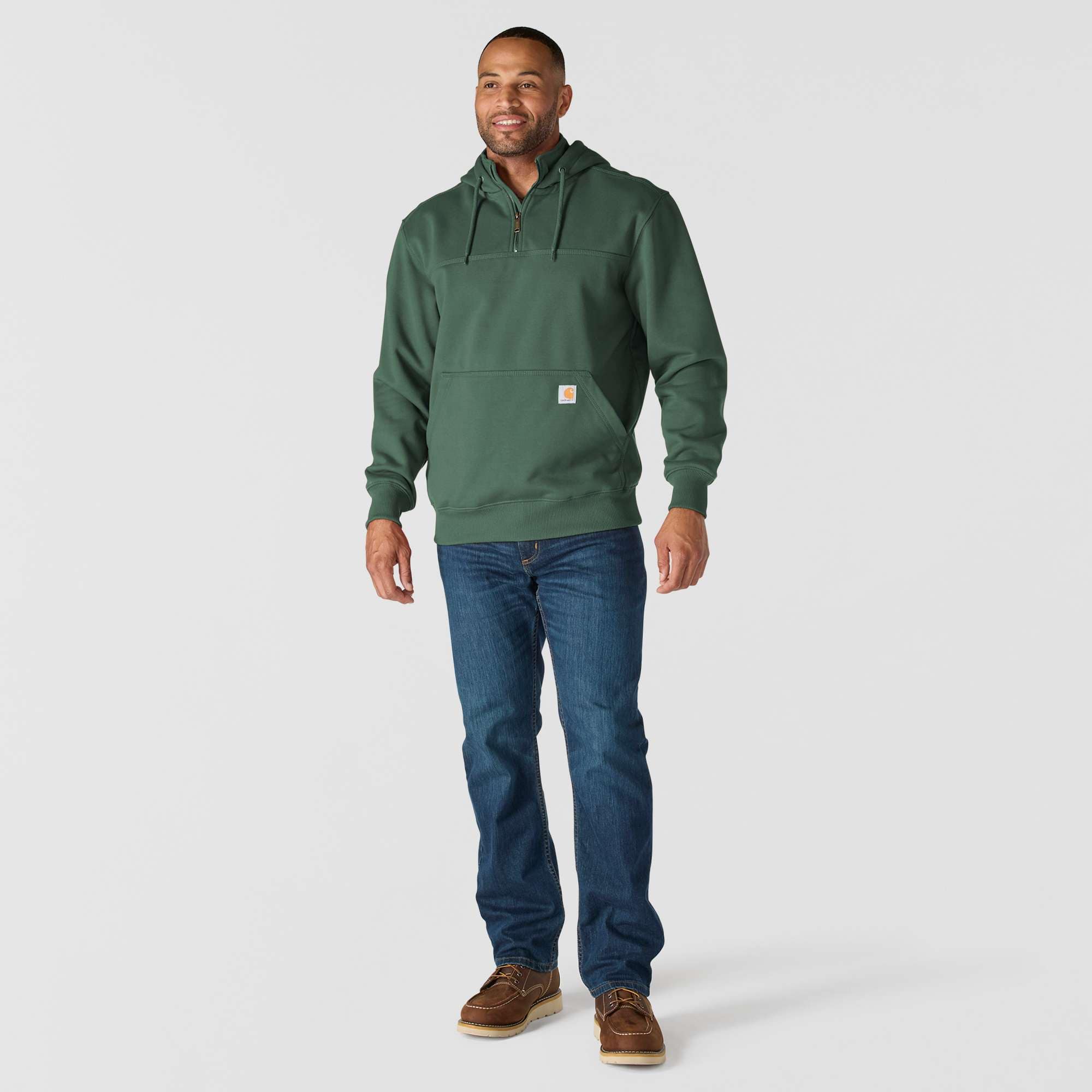 Men's paxton water repellent heavyweight quarter zip hoodie - carhartt rain defender hoodies