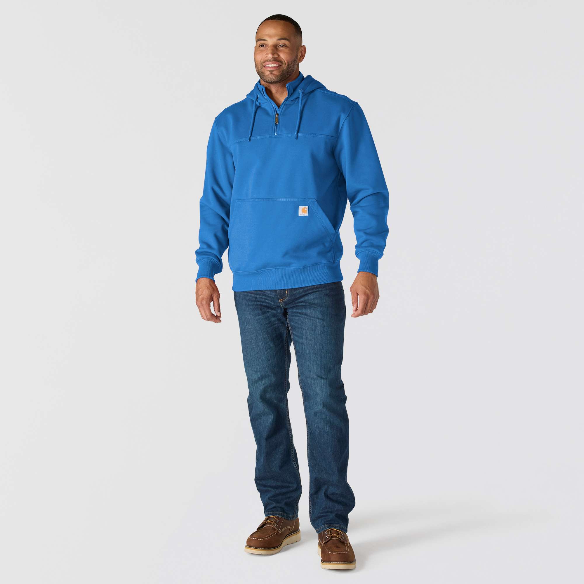 Men's paxton water repellent heavyweight quarter zip hoodie - carhartt rain defender hoodies