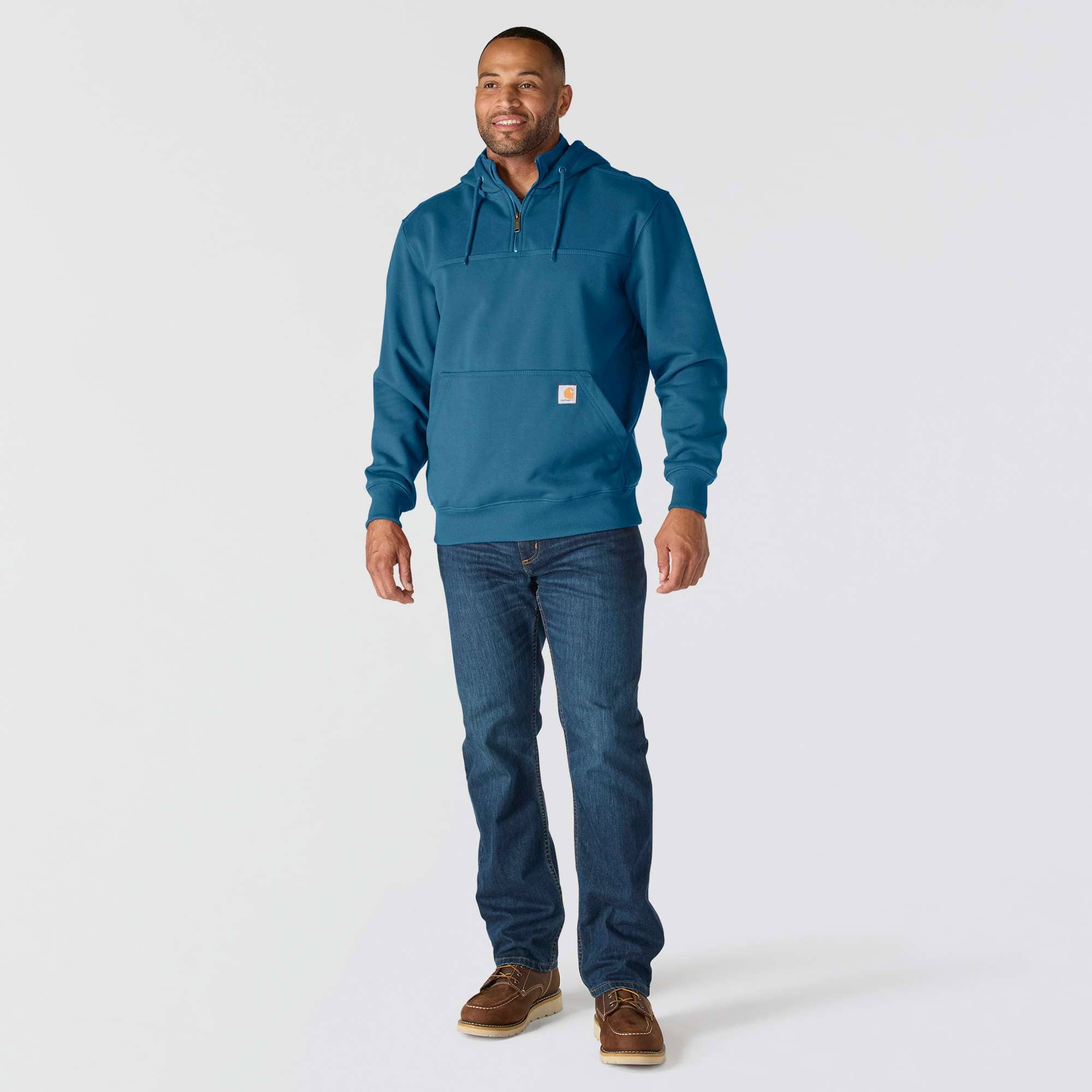 Men's paxton water repellent heavyweight quarter zip hoodie - carhartt rain defender hoodies