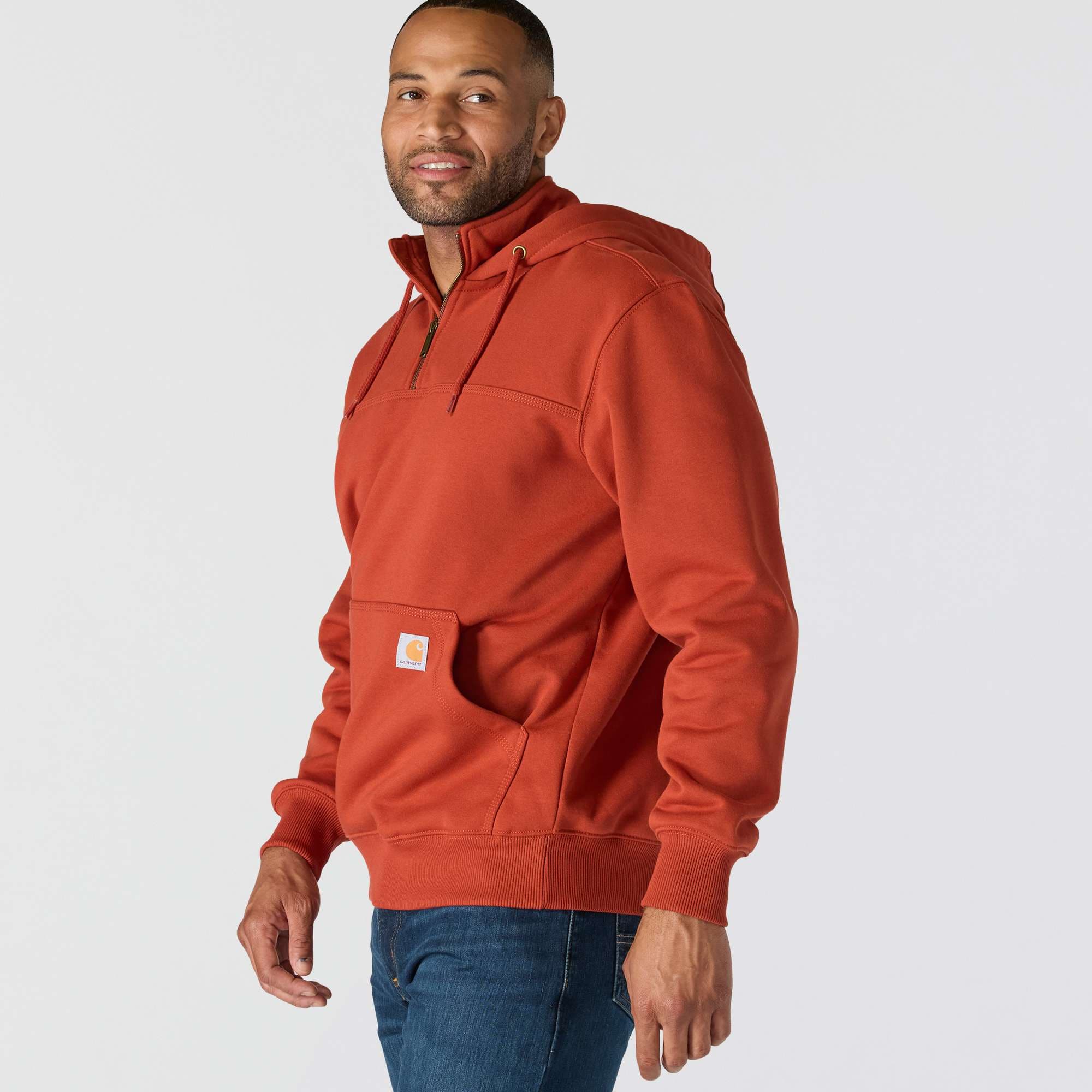 Men's paxton water repellent heavyweight quarter zip hoodie - carhartt rain defender hoodies