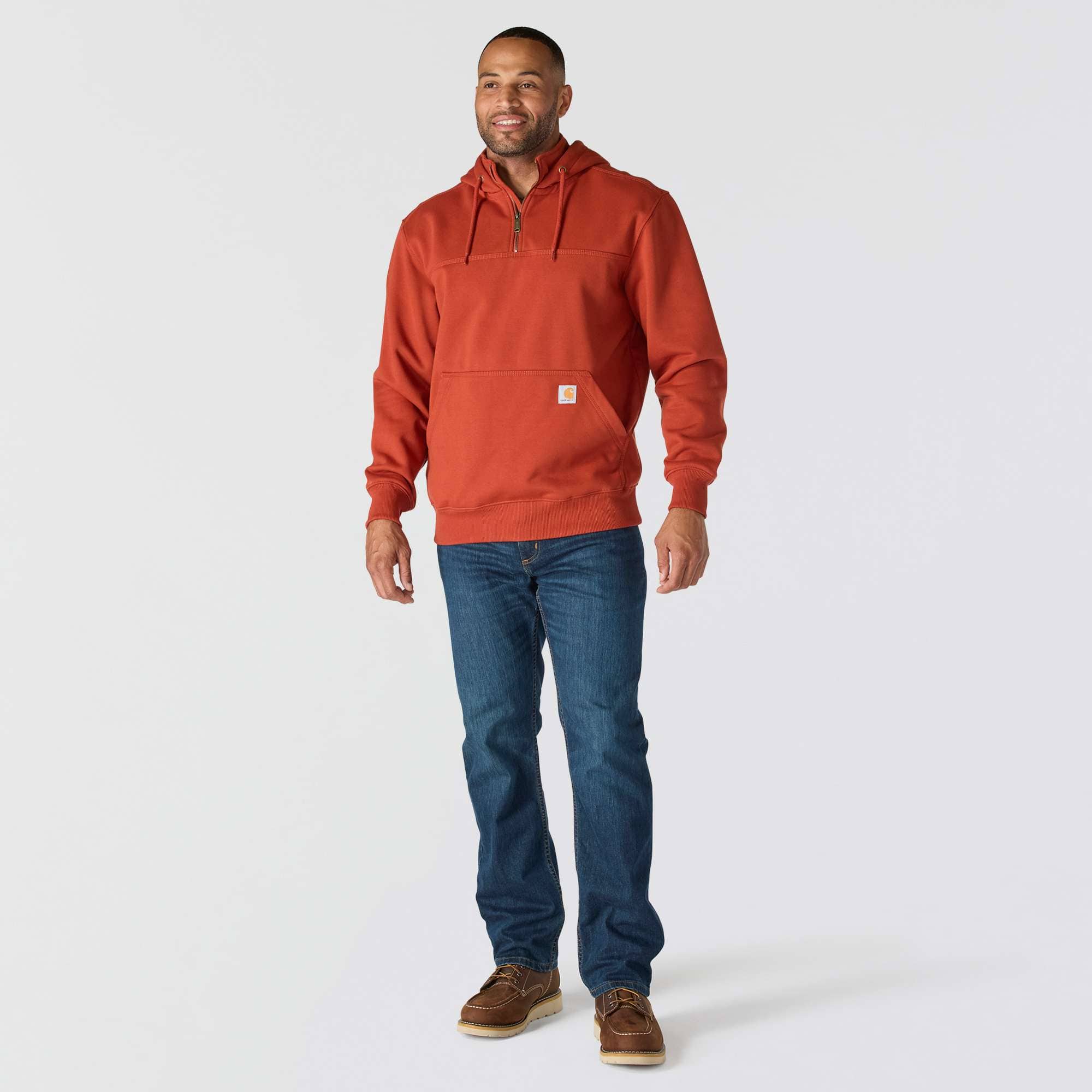 Men's paxton water repellent heavyweight quarter zip hoodie - carhartt rain defender hoodies