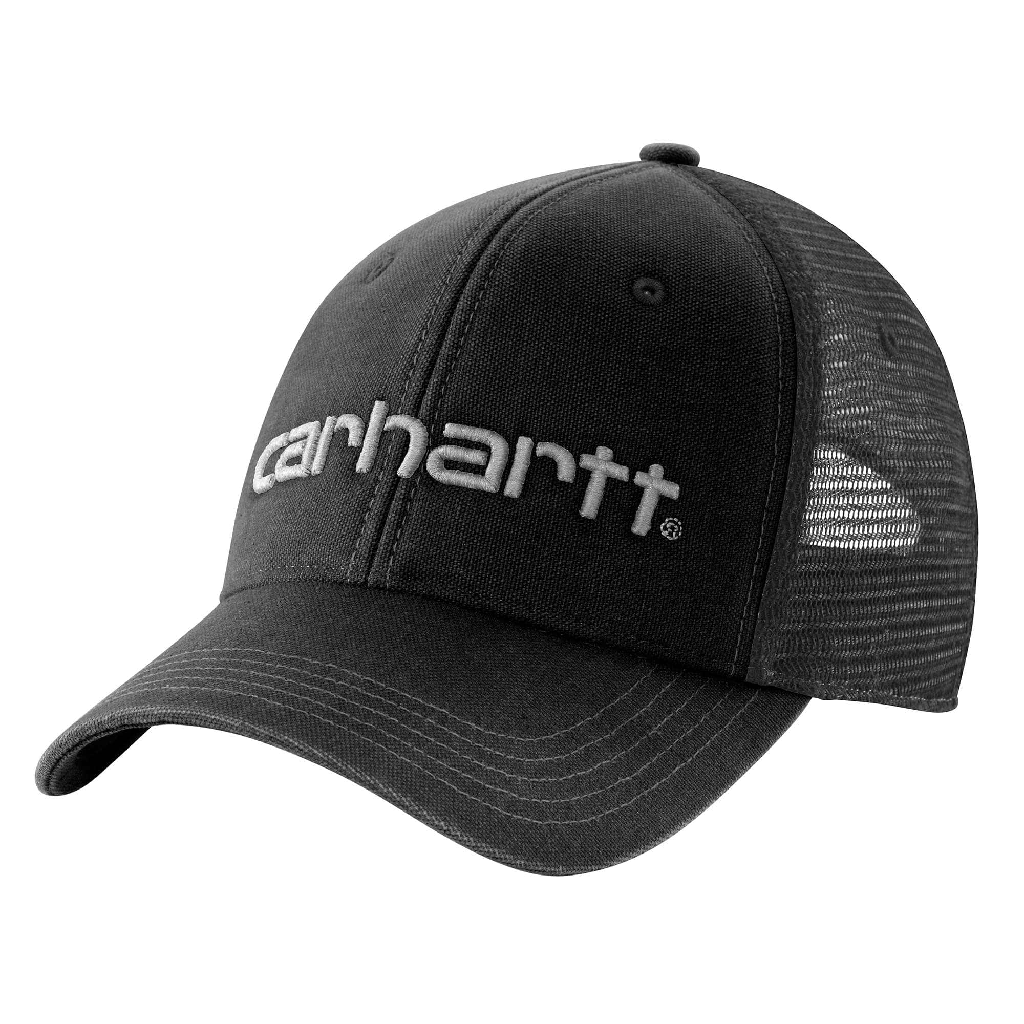 Canvas mesh-back logo trucker hat