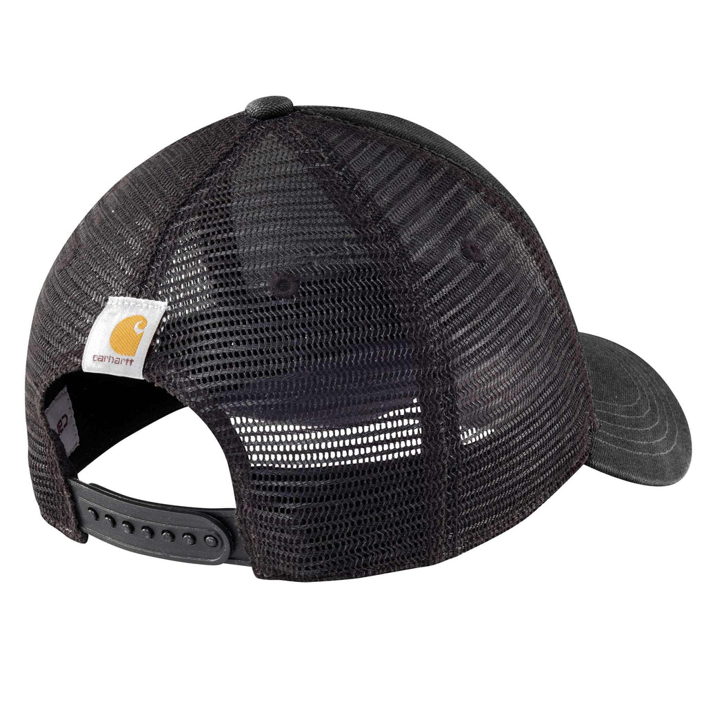 Canvas mesh-back logo trucker hat