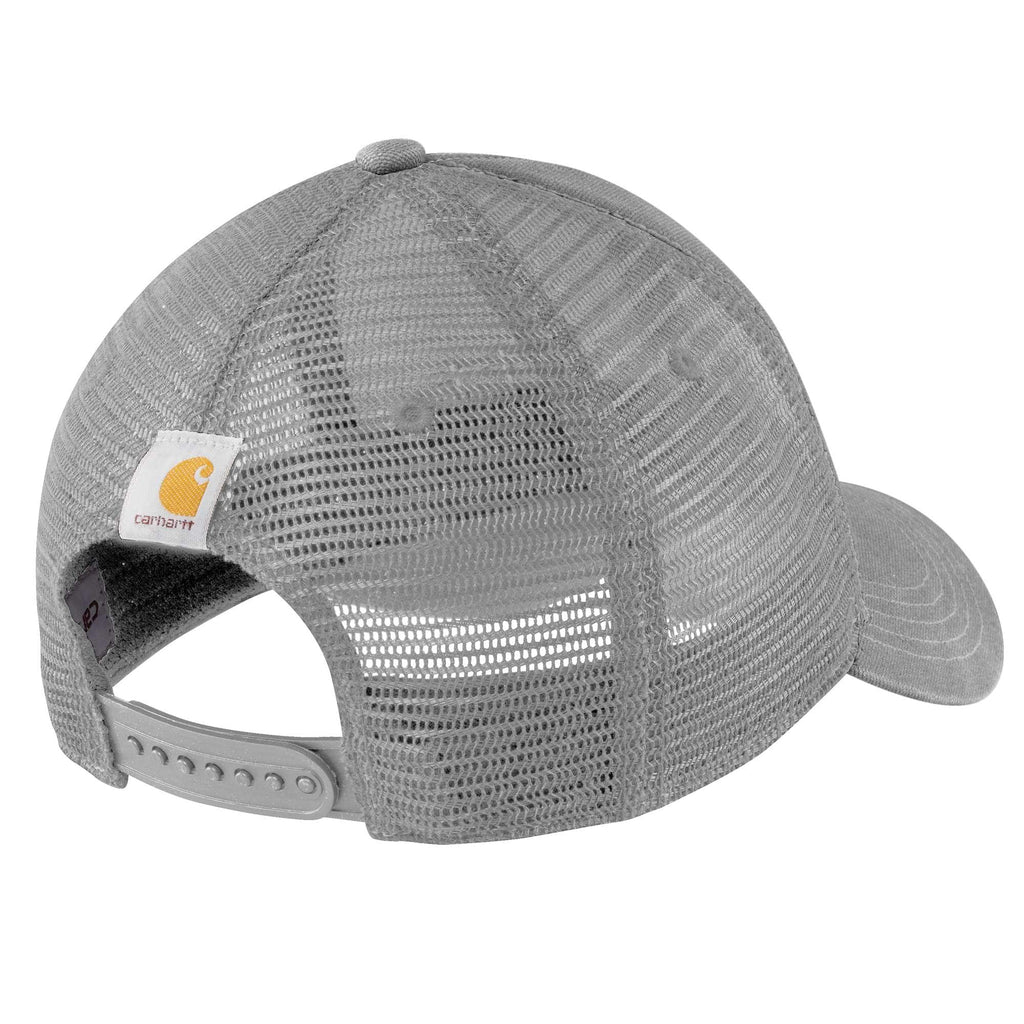 Canvas mesh-back logo trucker hat