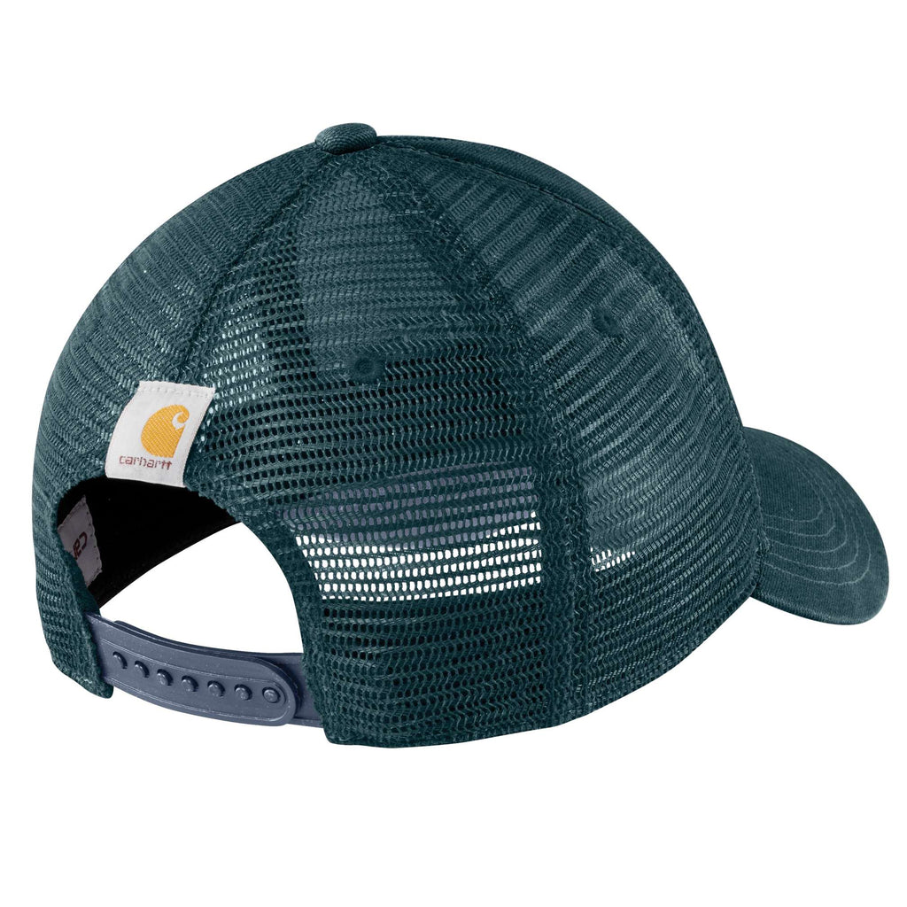Canvas mesh-back logo trucker hat