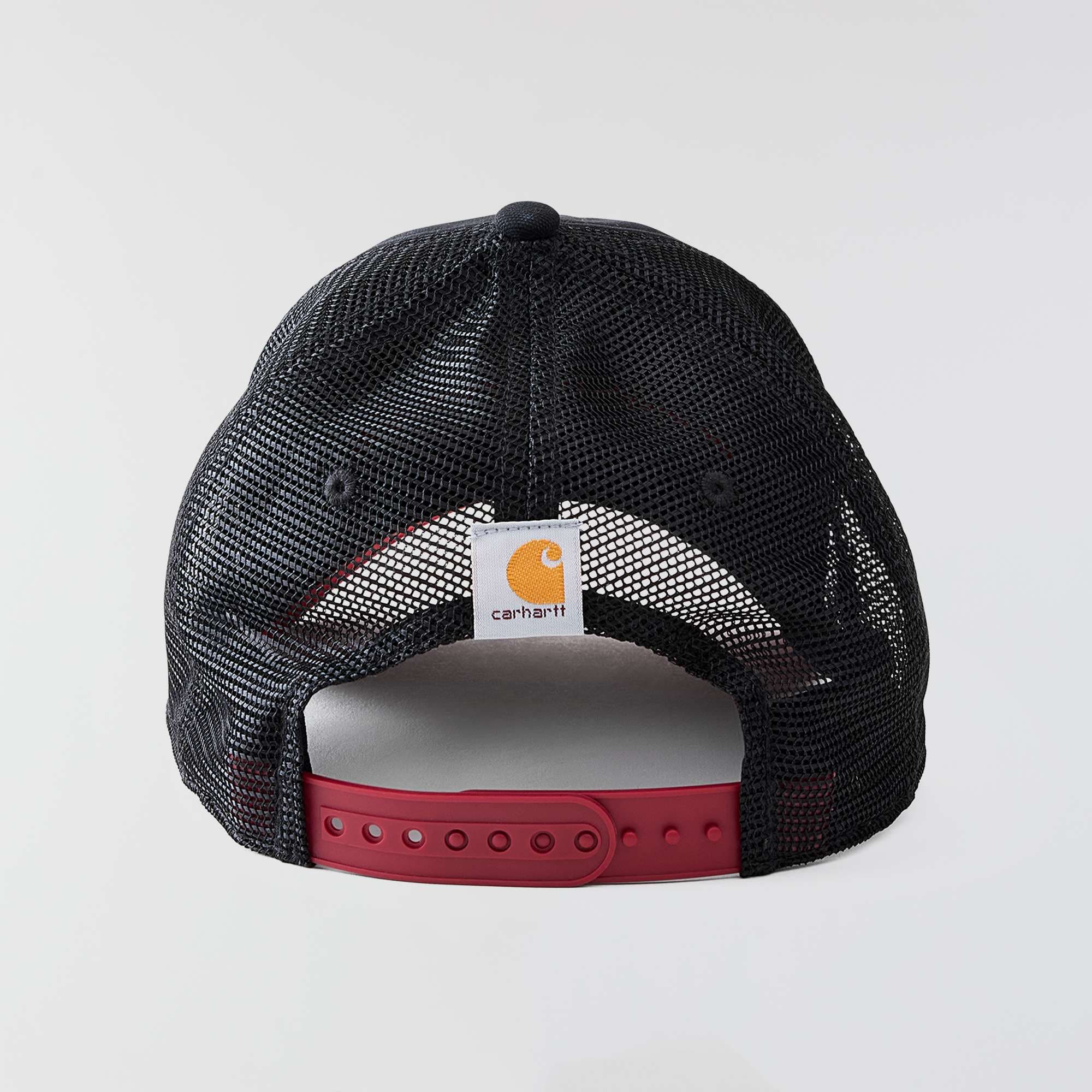 Canvas mesh-back logo trucker hat