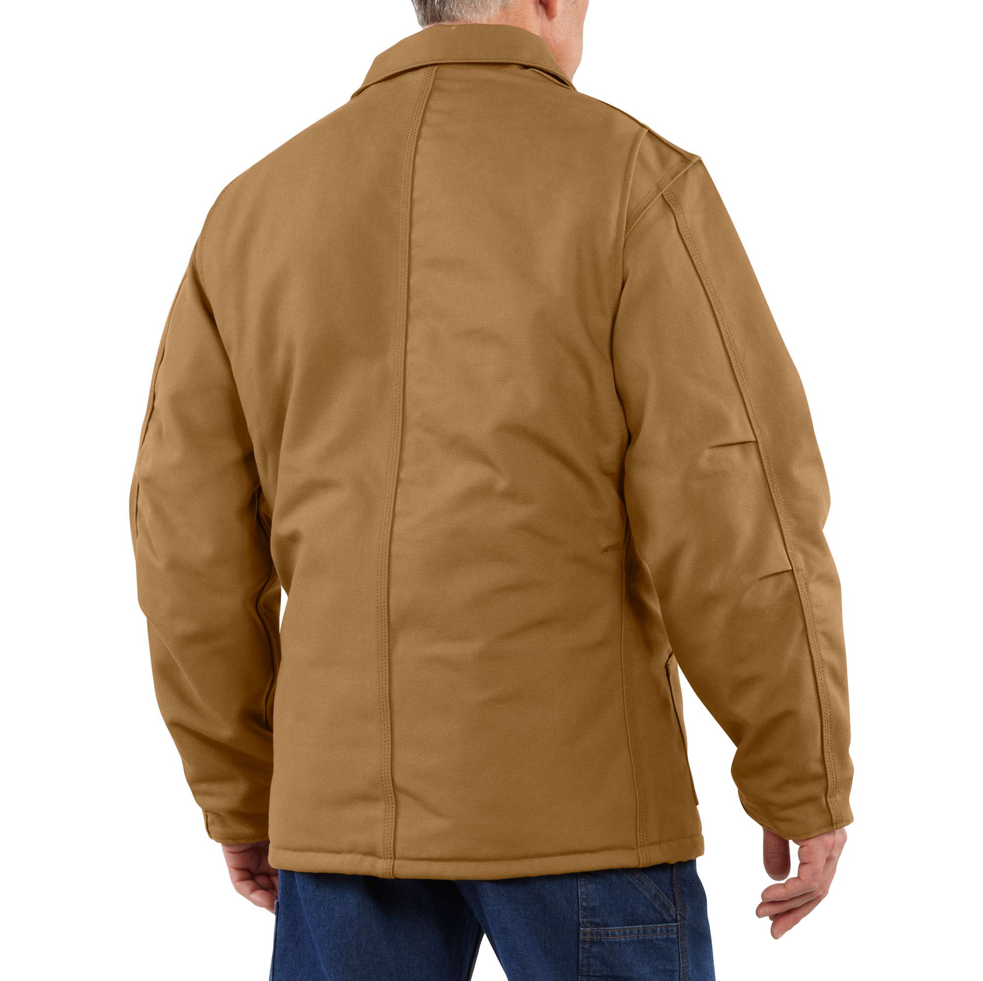 Men's fr loose fit duck traditional insulated coat - flame resistant jackets
