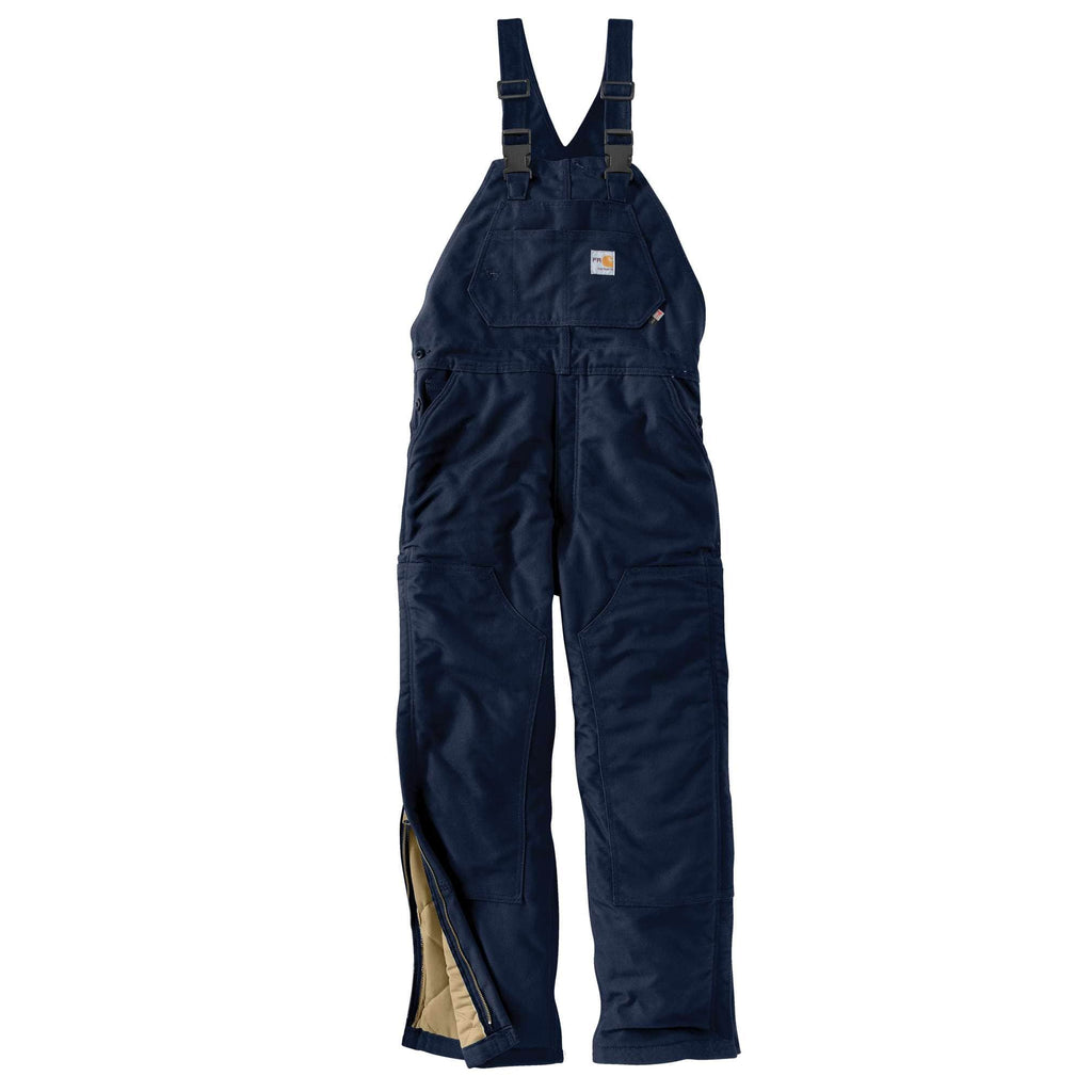 Men's fr loose fit duck insulated bib overalls - flame resistant overalls