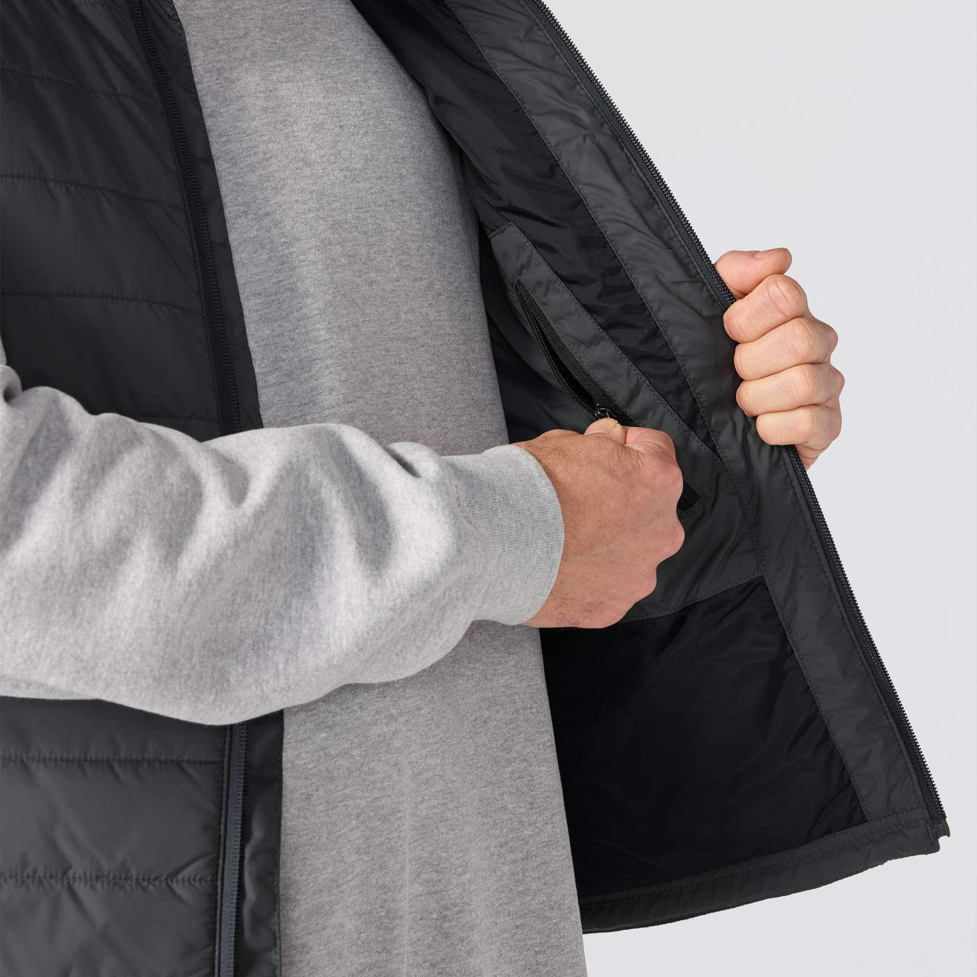 Men's gilliam lightweight water resistant insulated vest - rain defender vests