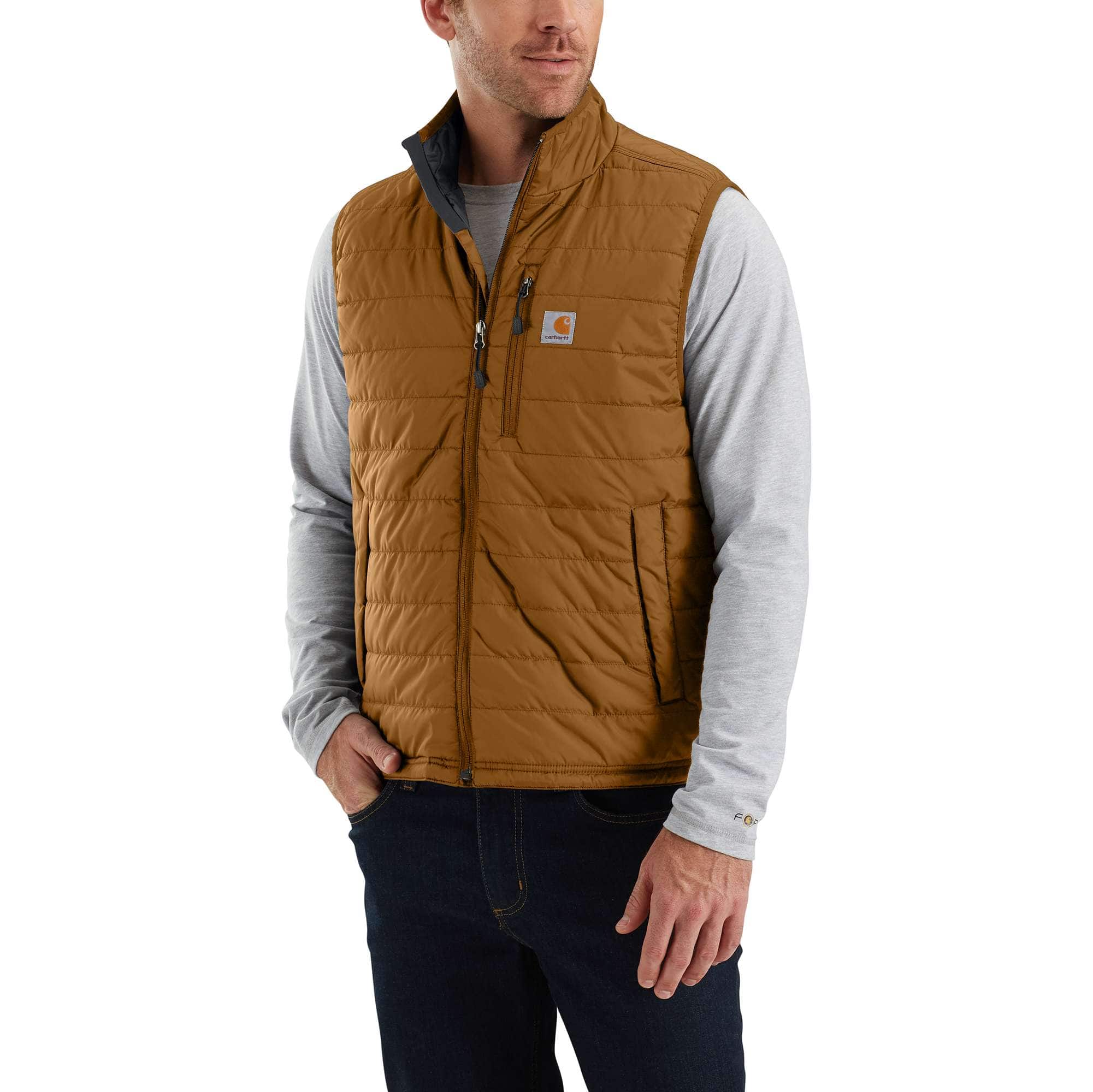 Men's gilliam lightweight water resistant insulated vest - rain defender vests