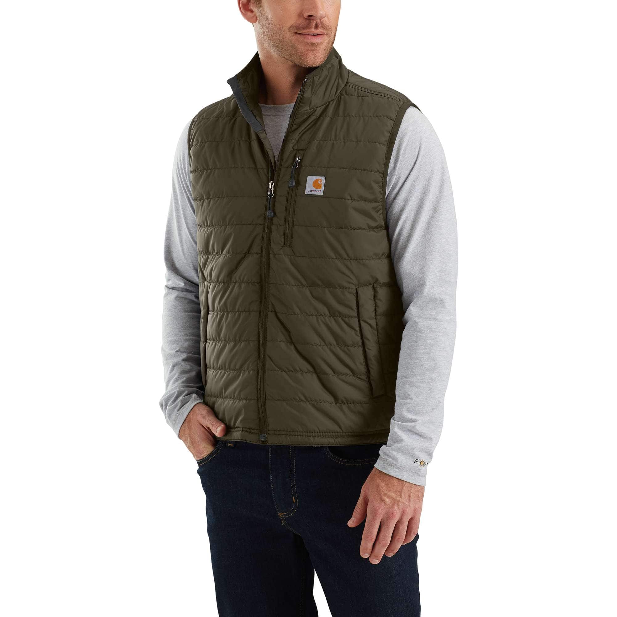 Men's gilliam lightweight water resistant insulated vest - rain defender vests