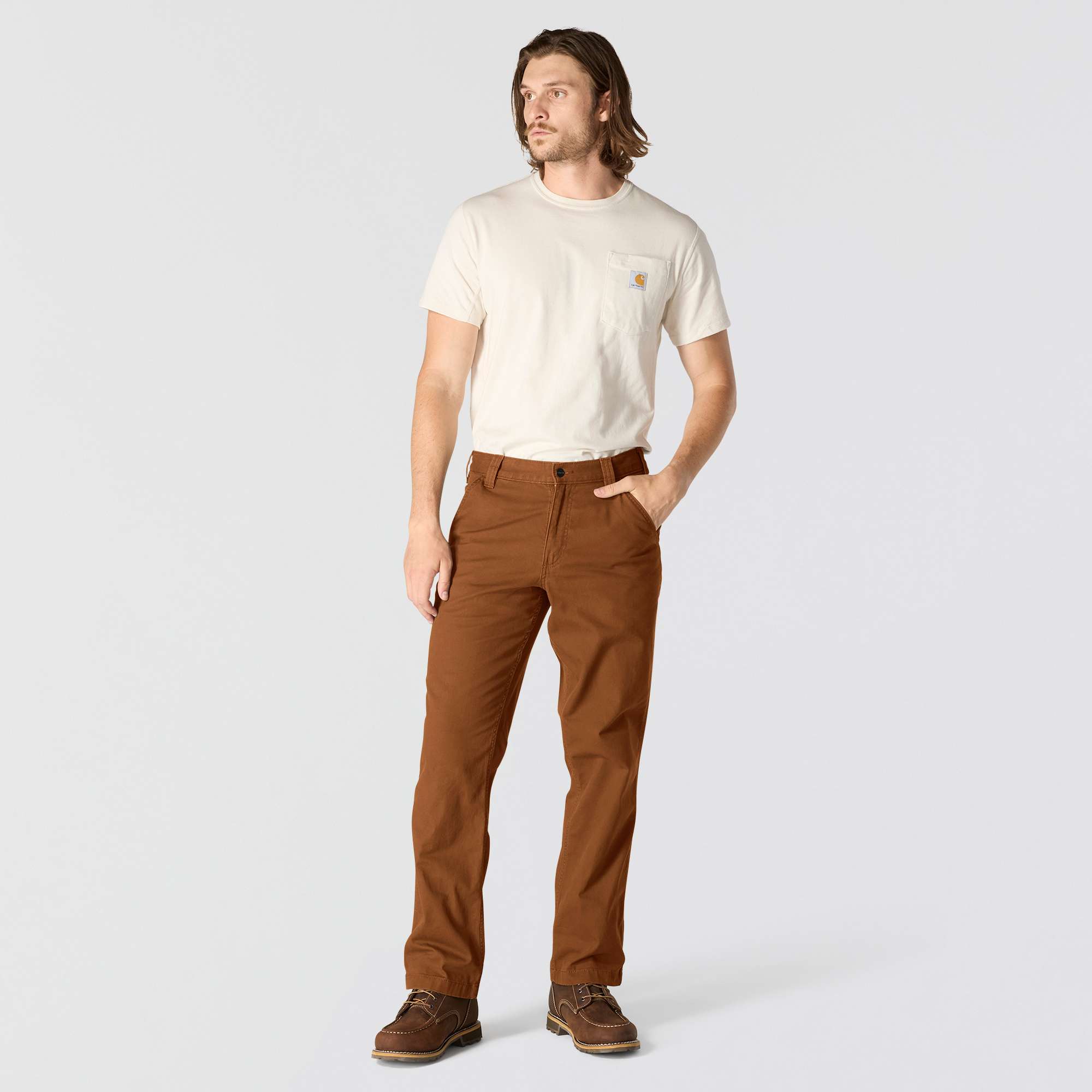 Relaxed straight rigby canvas pants - work pants