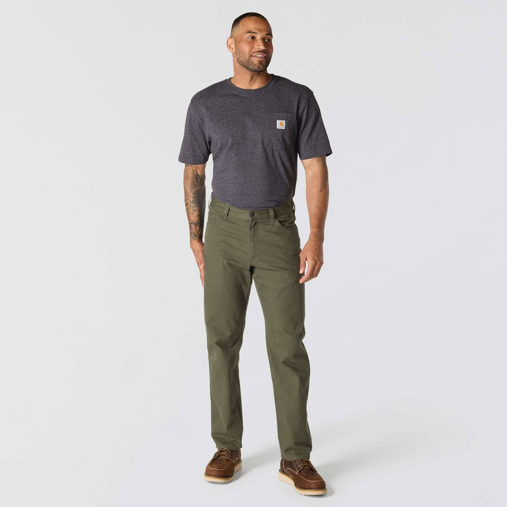 Relaxed straight rigby canvas pants - work pants