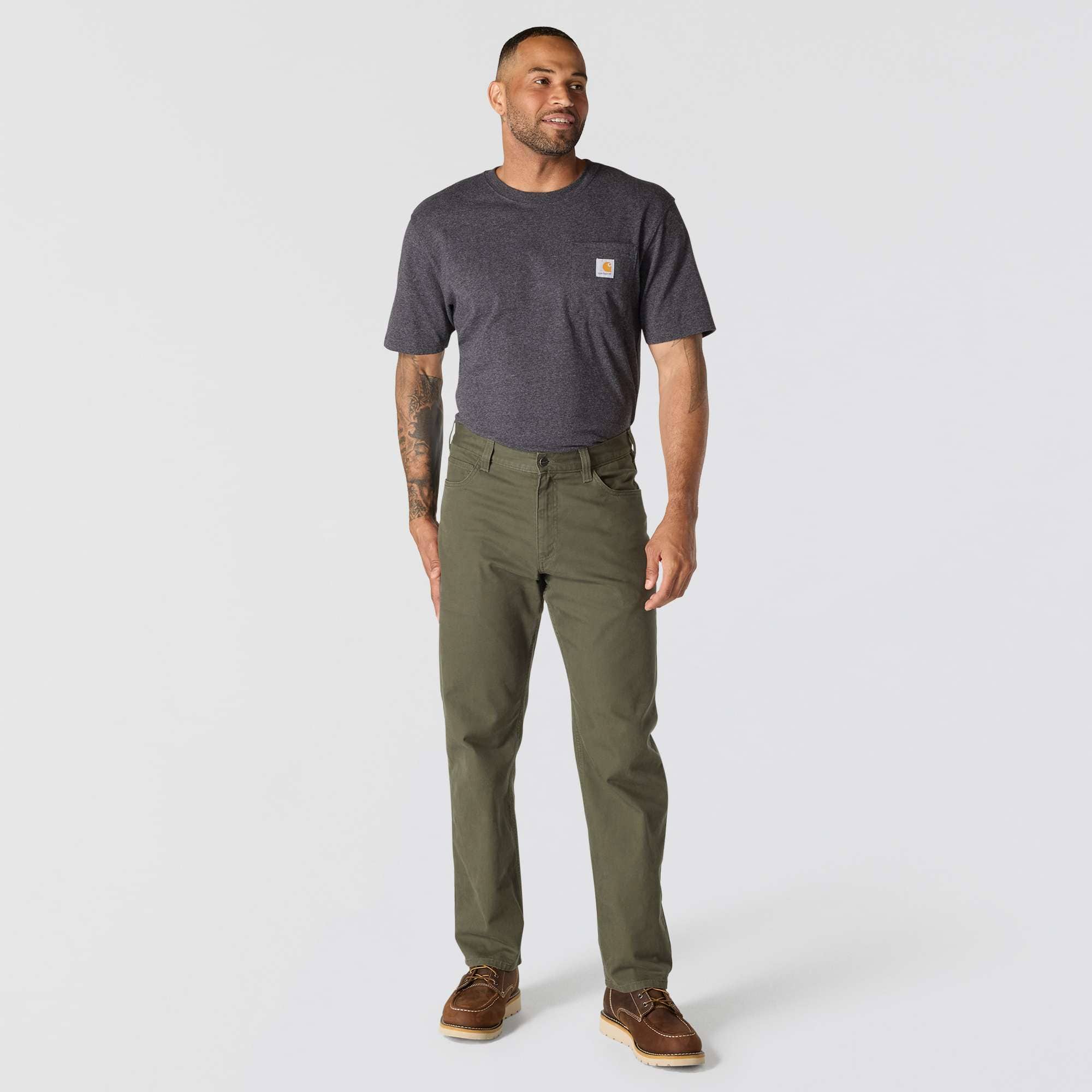 Relaxed straight rigby canvas pants - work pants