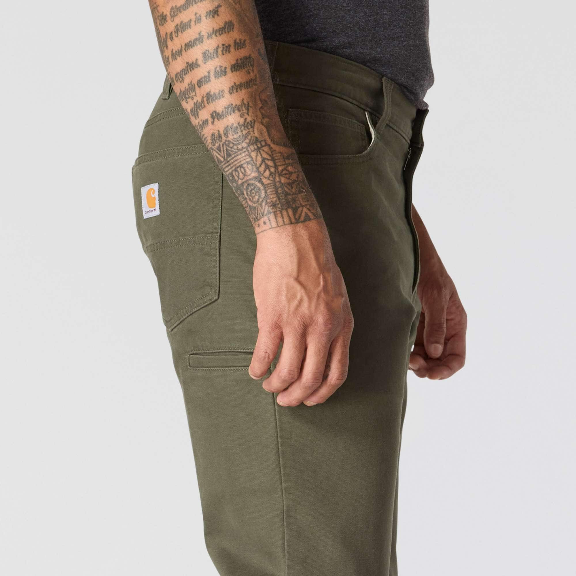 Relaxed straight rigby canvas pants - work pants