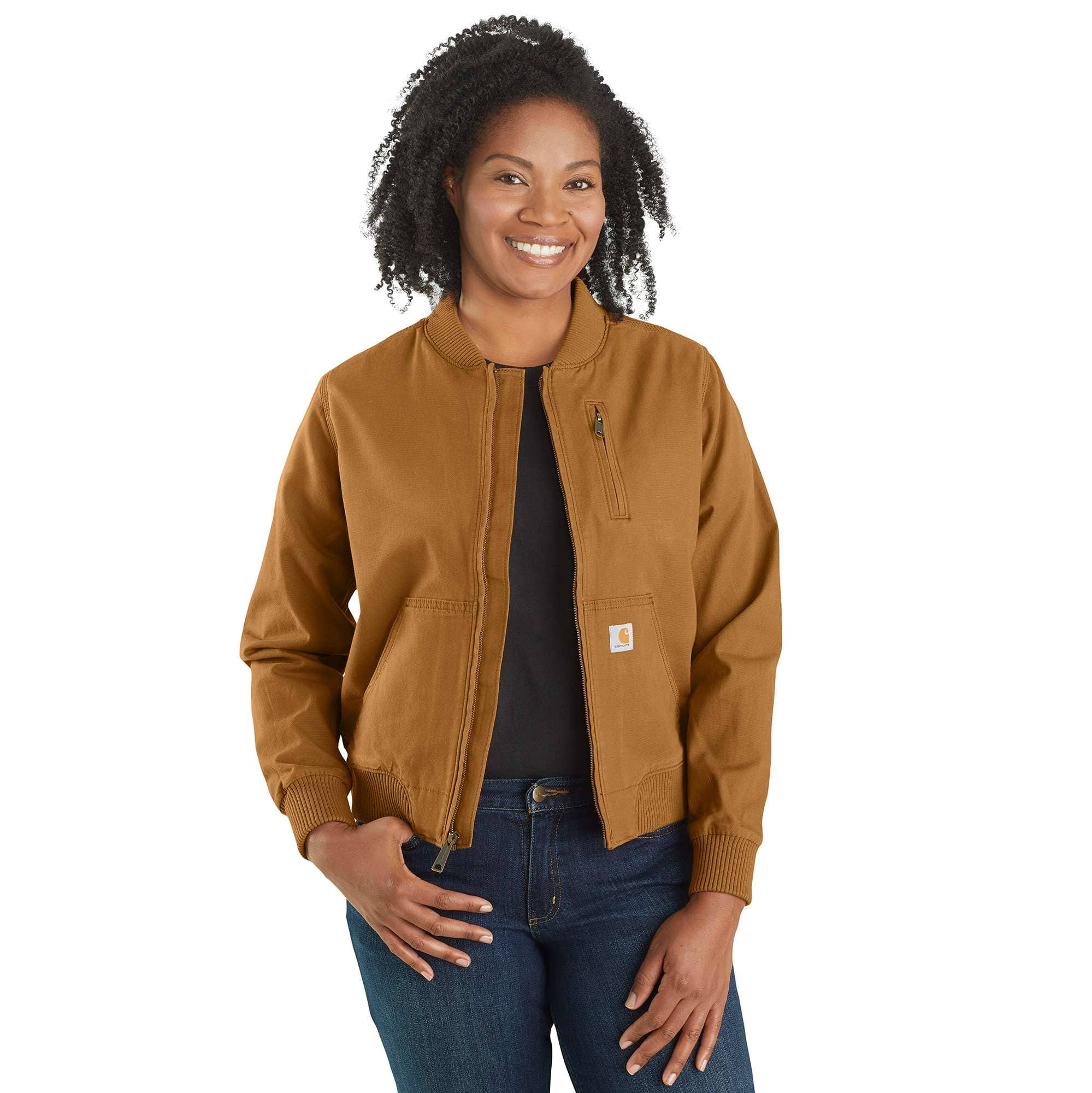 Women's crawford relaxed fit canvas bomber jacket