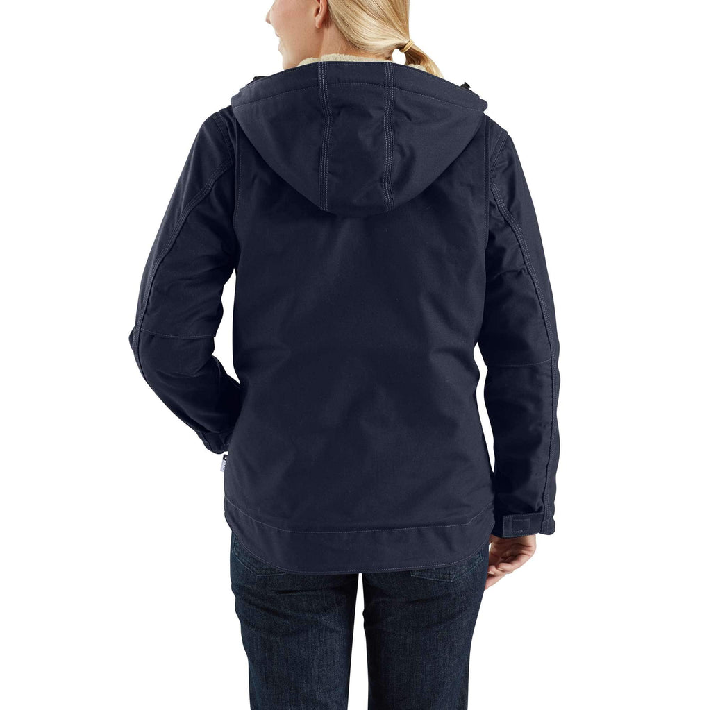 Women's flame resistant full swing® loose fit quick duck® sherpa-lined jacket 