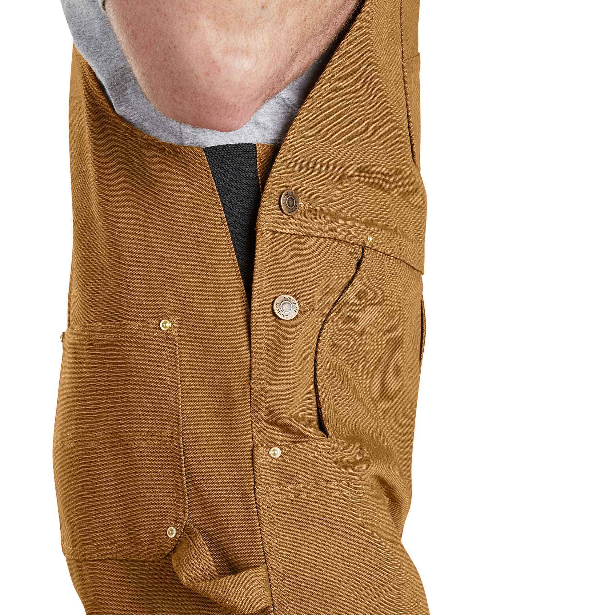 Men's iconic r01 relaxed fit duck bib overalls