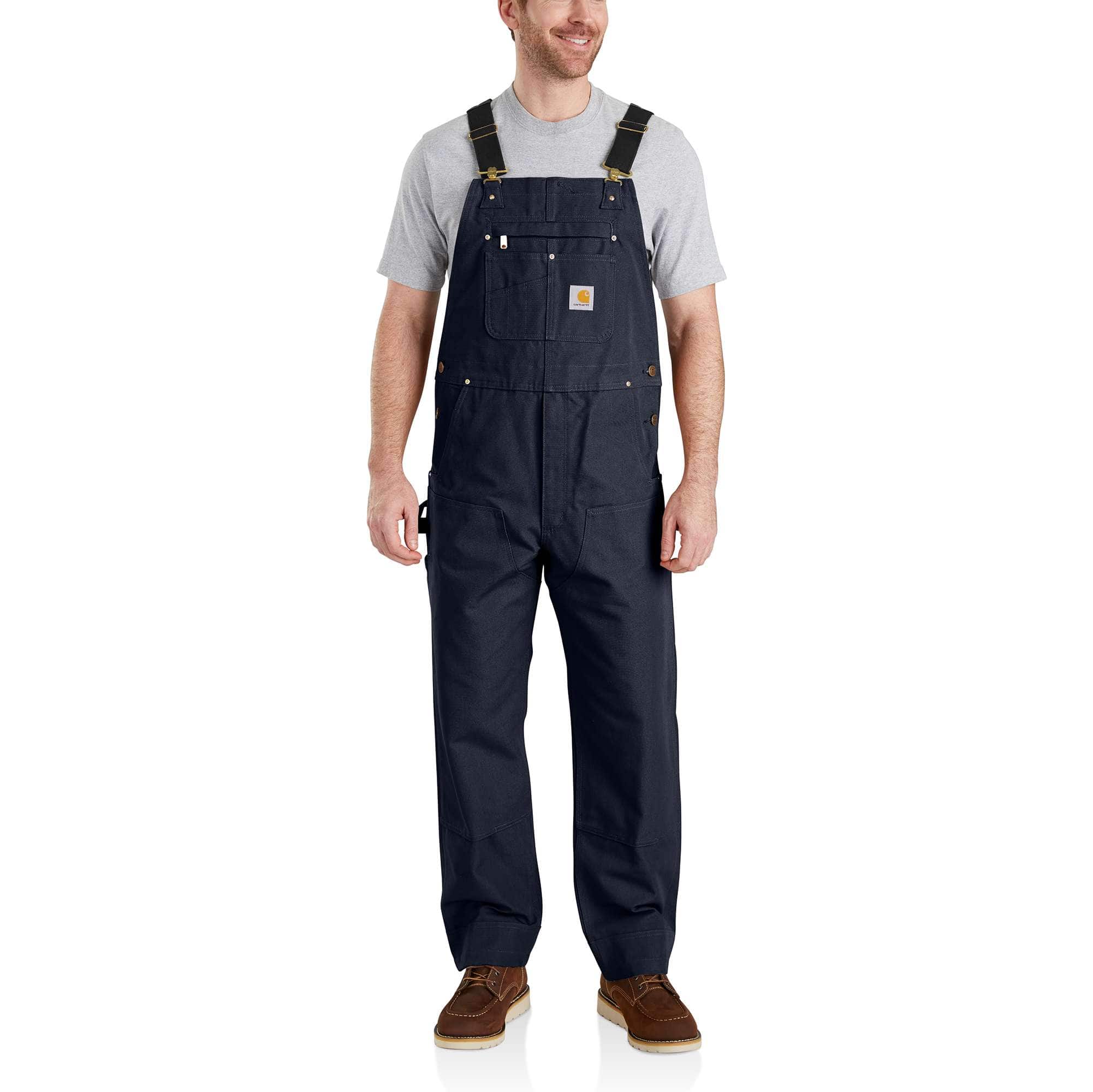 Men's iconic r01 relaxed fit duck bib overalls