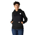 Women's iconic clarksburg relaxed fit fleece lined logo hoodie