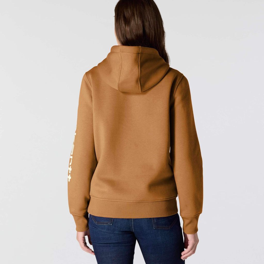 Women's iconic clarksburg relaxed fit fleece lined logo hoodie