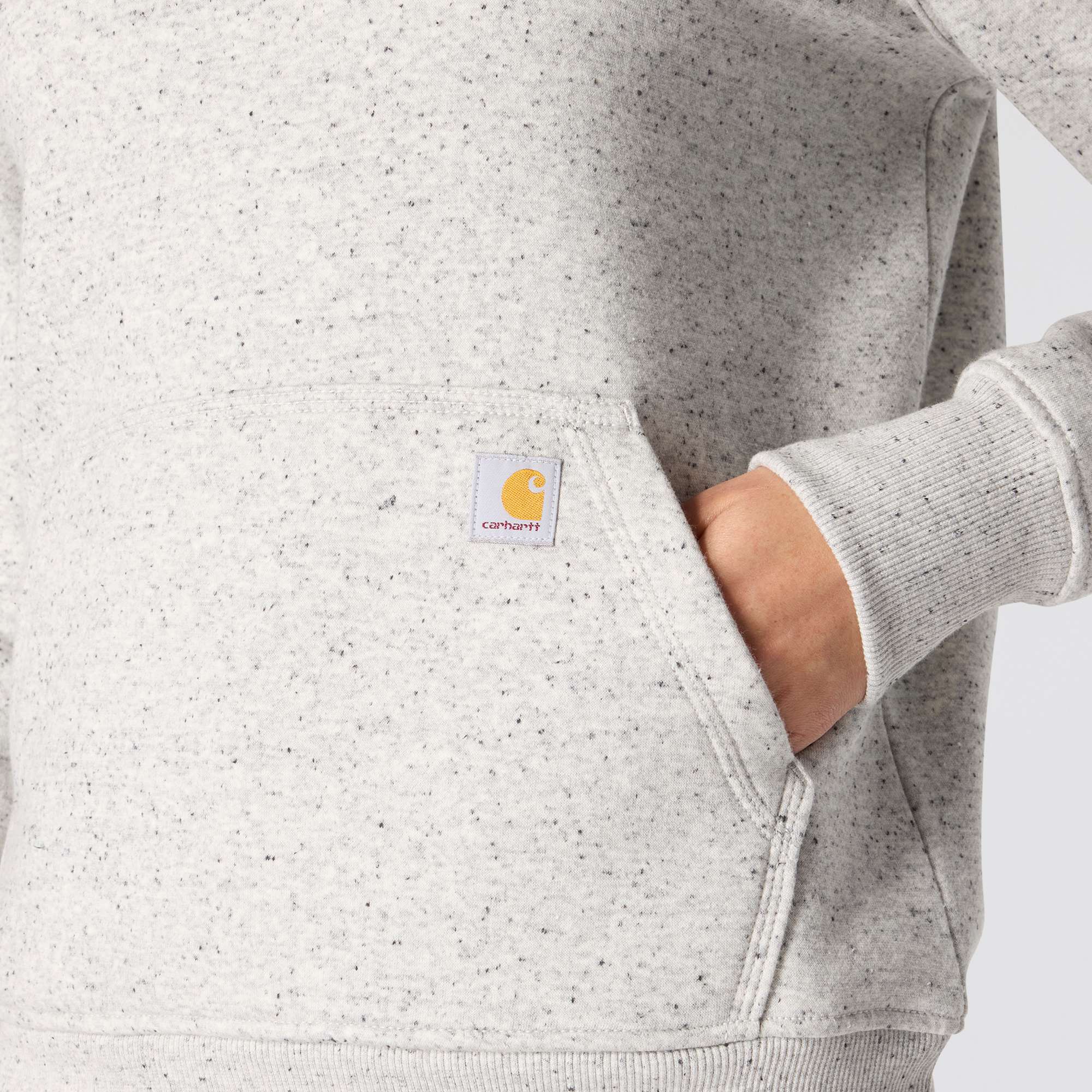 Women's iconic clarksburg relaxed fit fleece lined logo hoodie