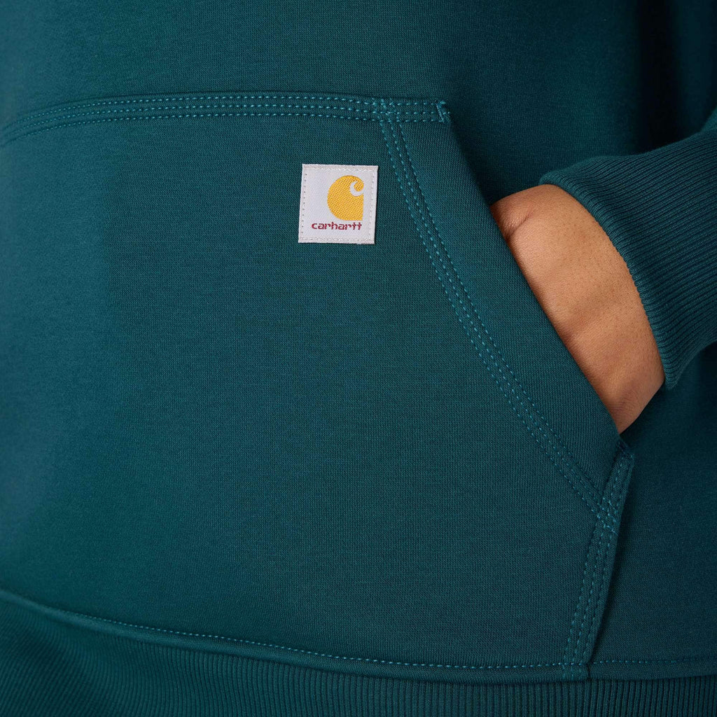 Women's iconic clarksburg relaxed fit fleece lined logo hoodie