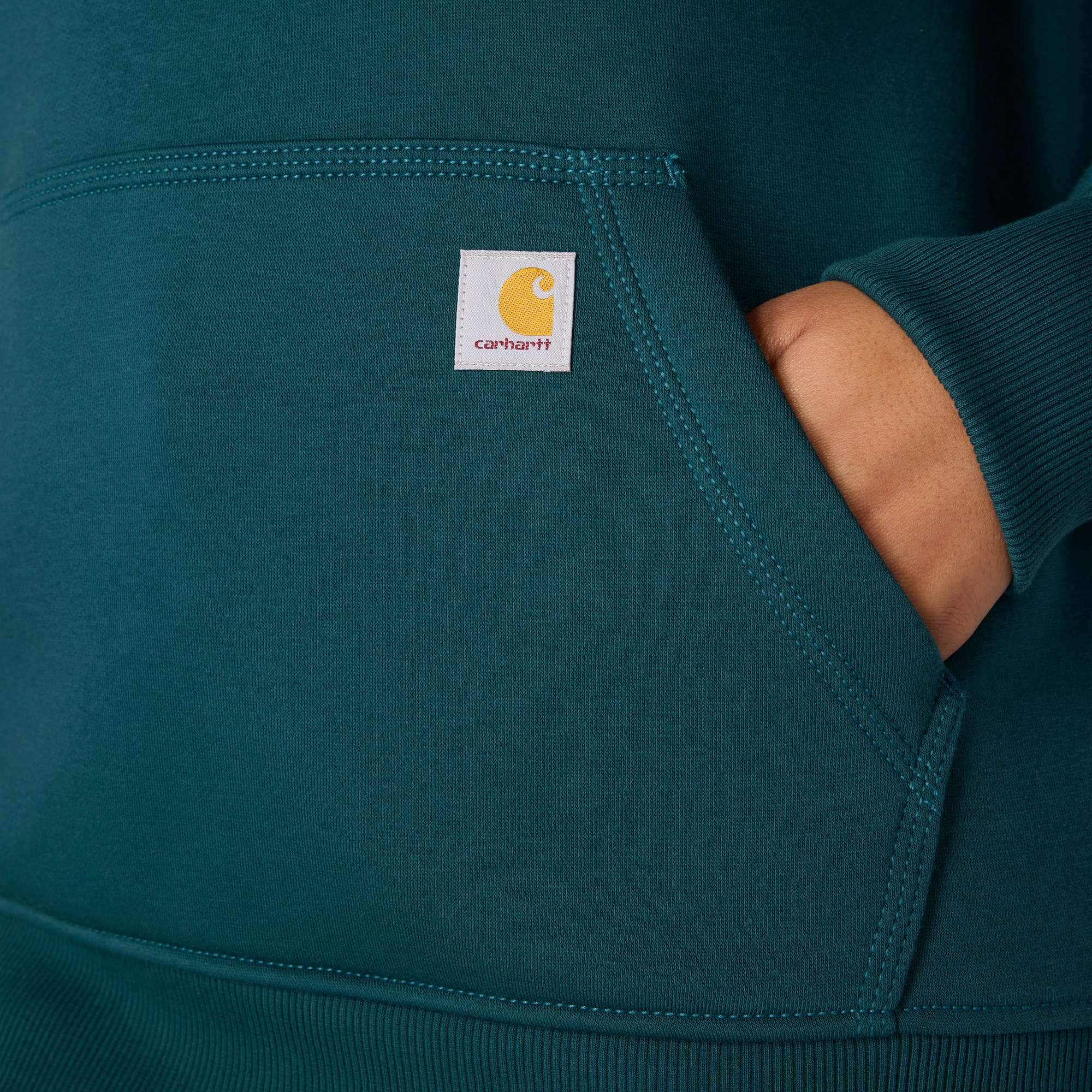 Women's iconic clarksburg relaxed fit fleece lined logo hoodie