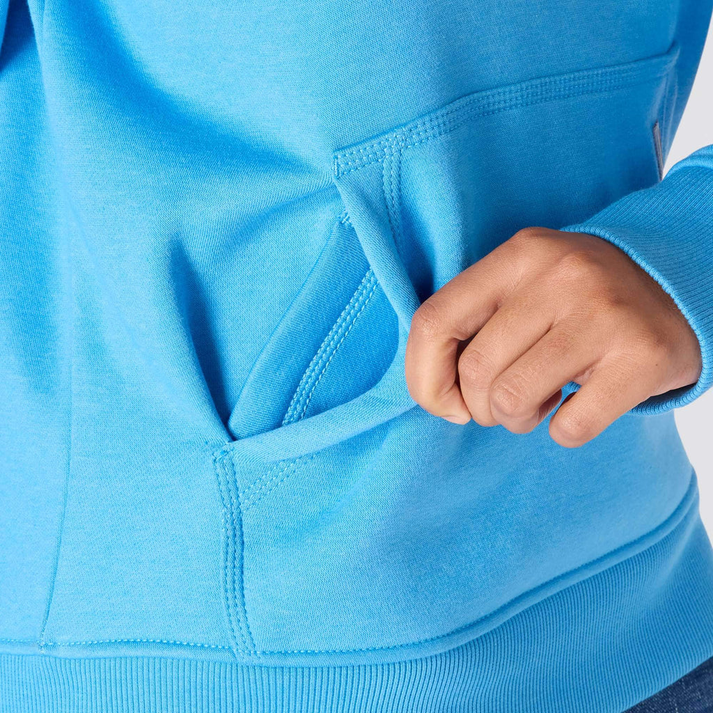 Women's iconic clarksburg relaxed fit fleece lined logo hoodie