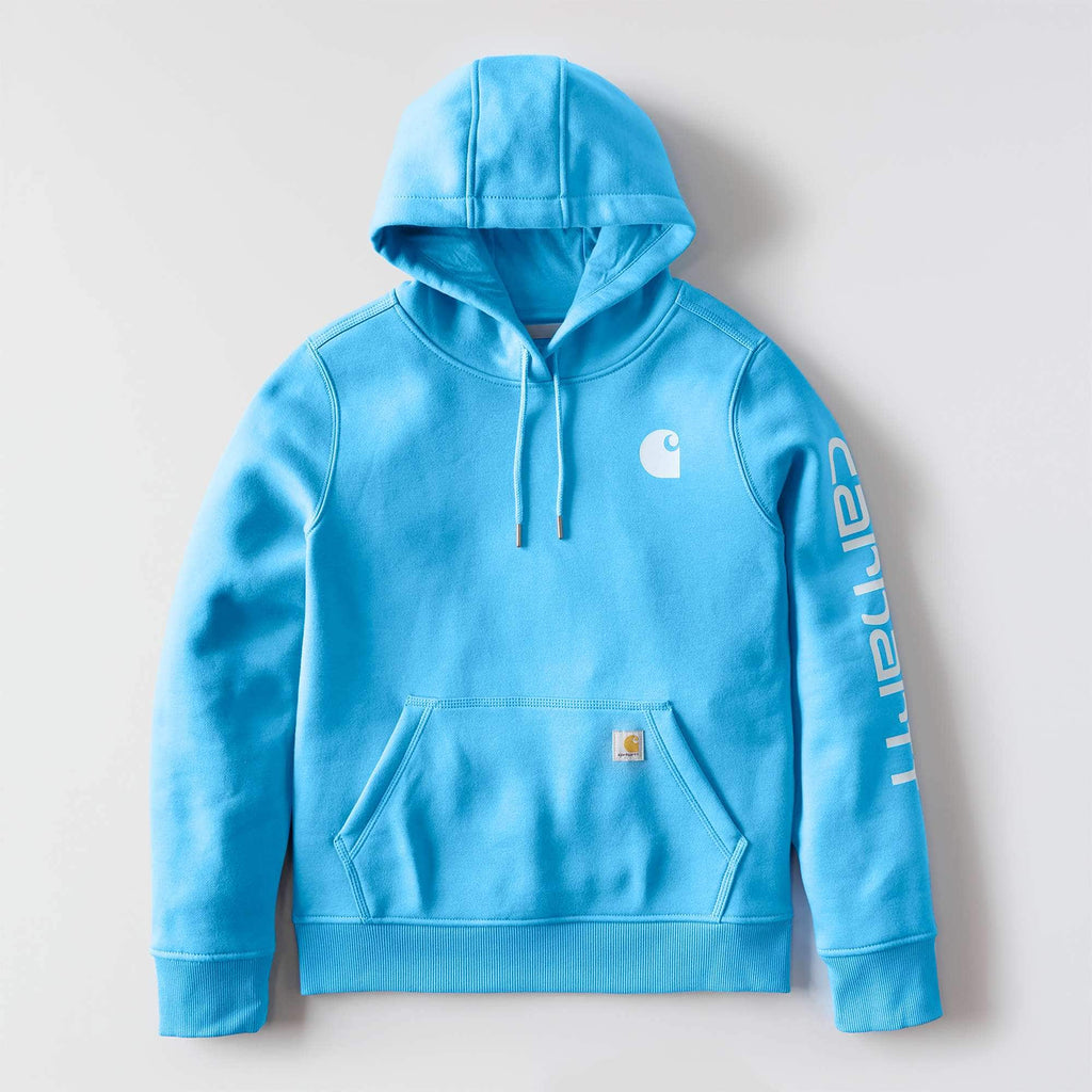 Women's iconic clarksburg relaxed fit fleece lined logo hoodie