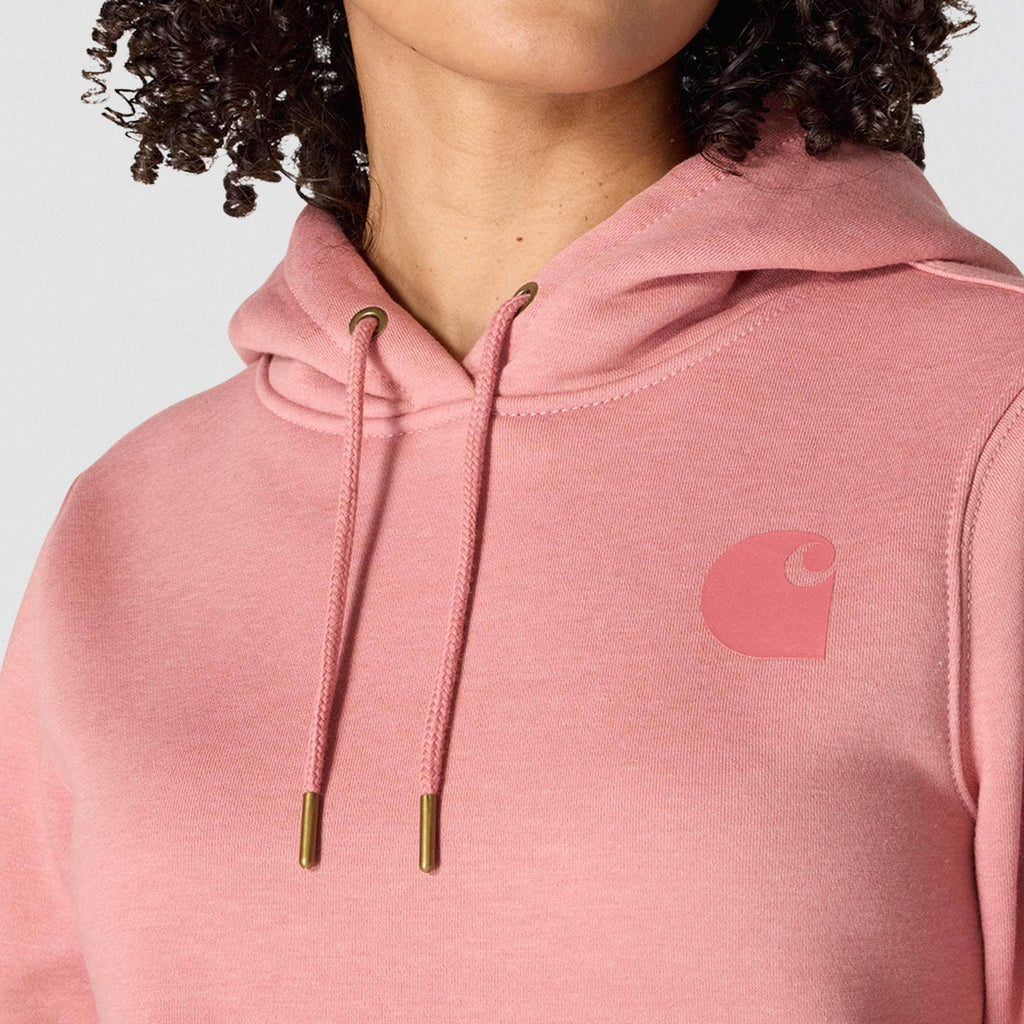 Women's iconic clarksburg relaxed fit fleece lined logo hoodie