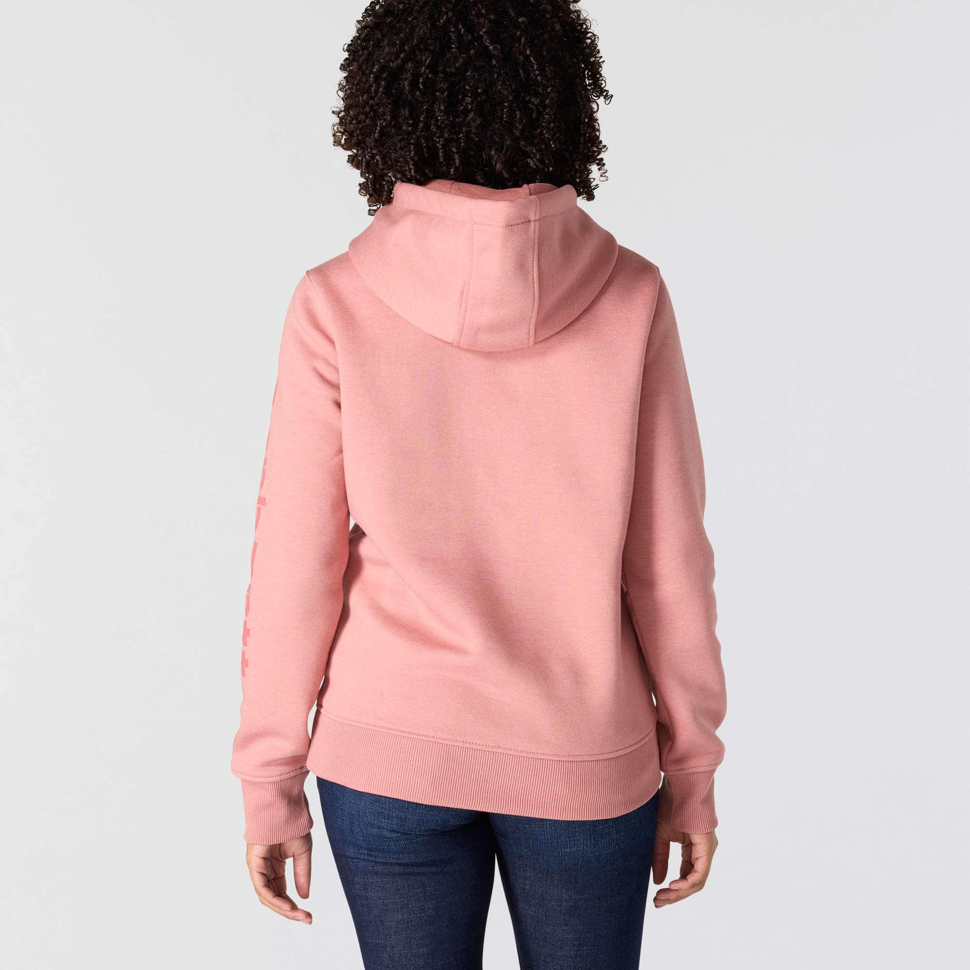 Women's iconic clarksburg relaxed fit fleece lined logo hoodie